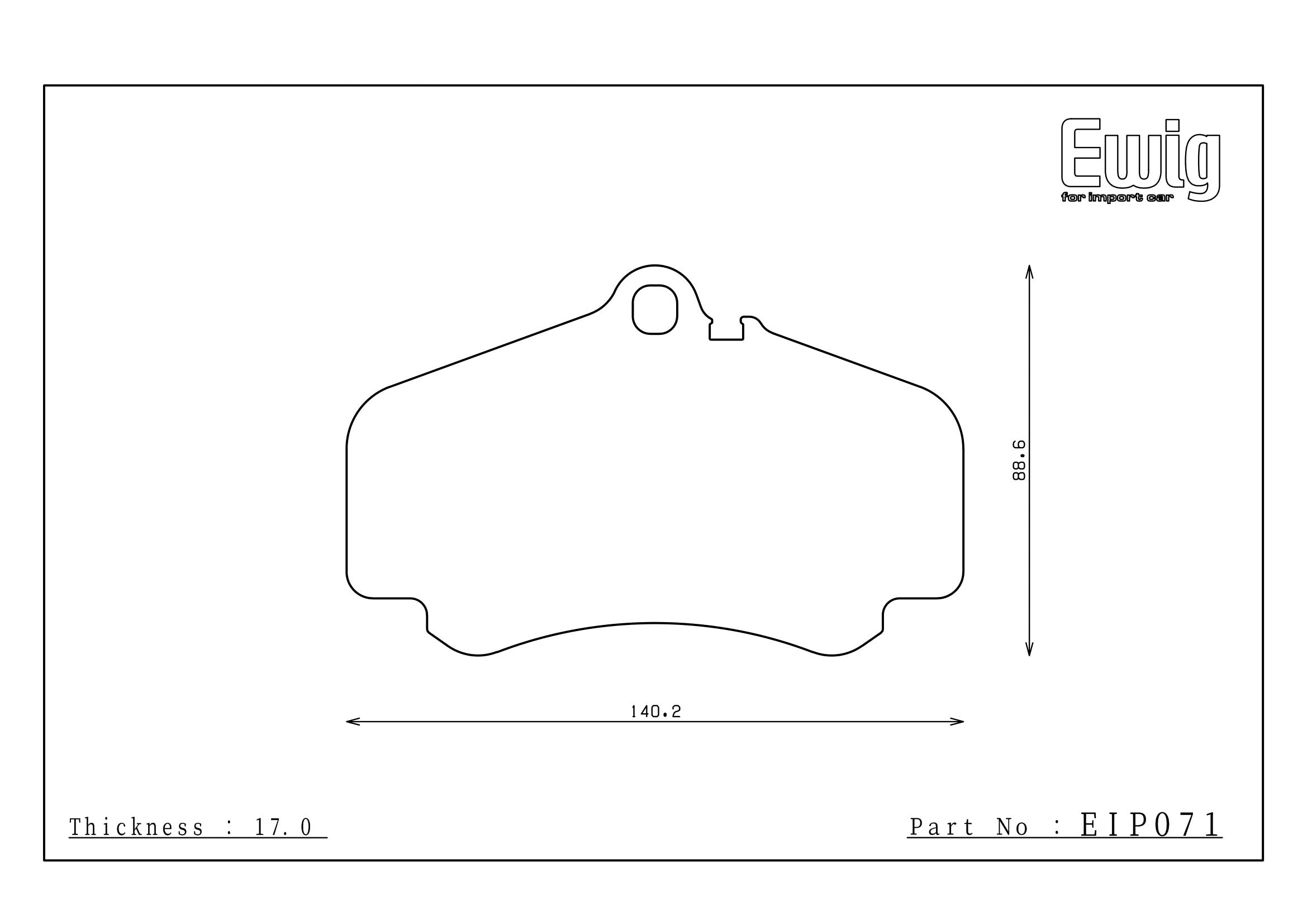 Endless Racing & Street Brake Pads - EIP071