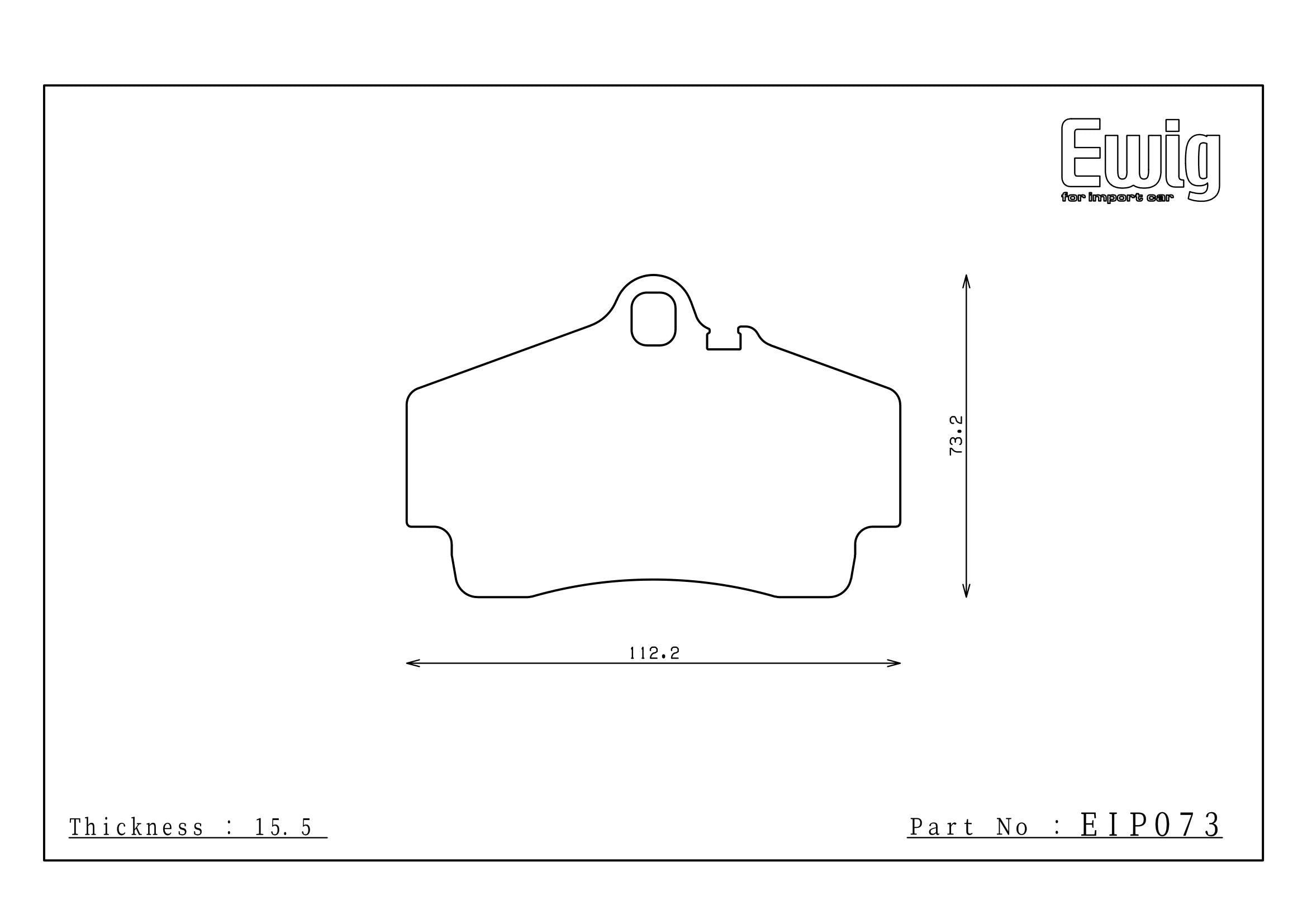 Endless Racing & Street Brake Pads - EIP073