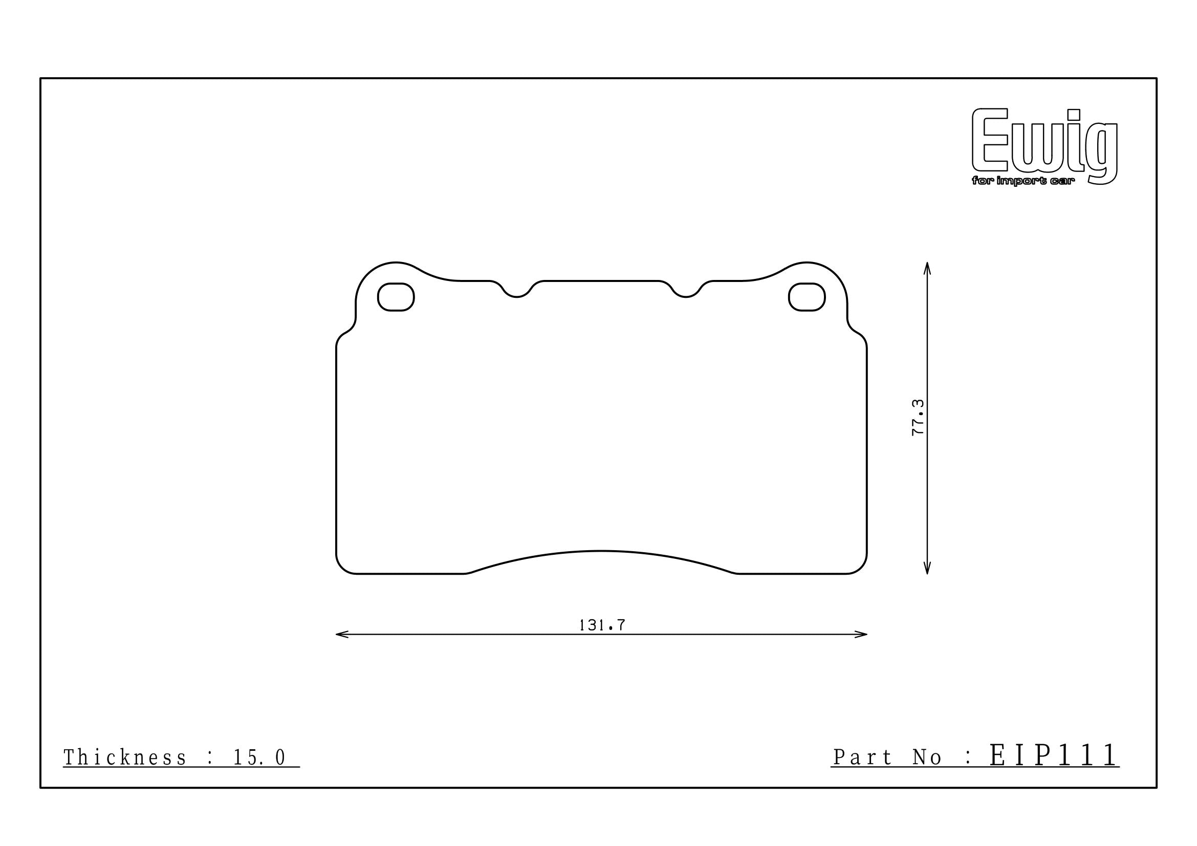 Endless Racing & Street Brake Pads - EIP111