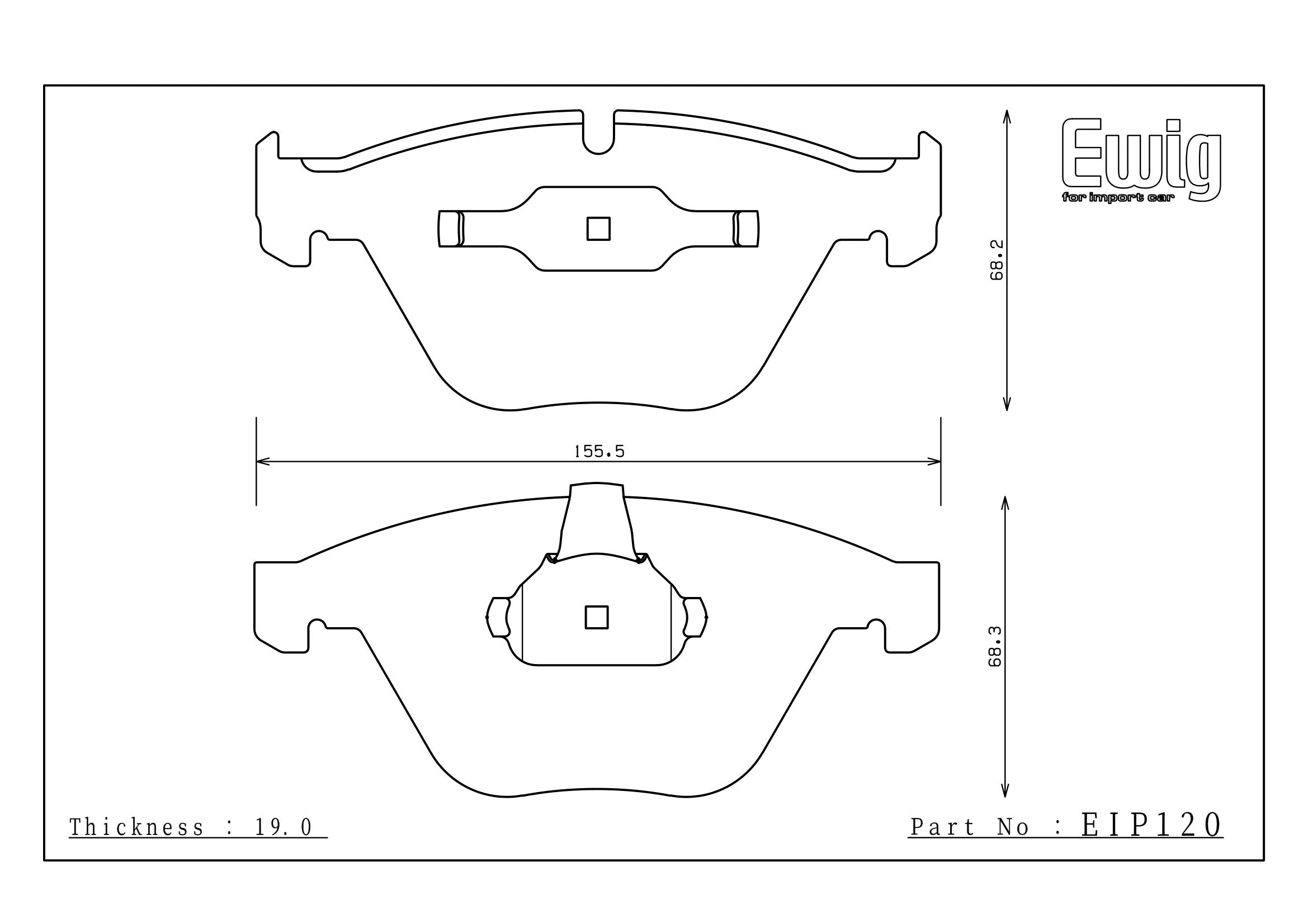 Endless Racing & Street Brake Pads - EIP120