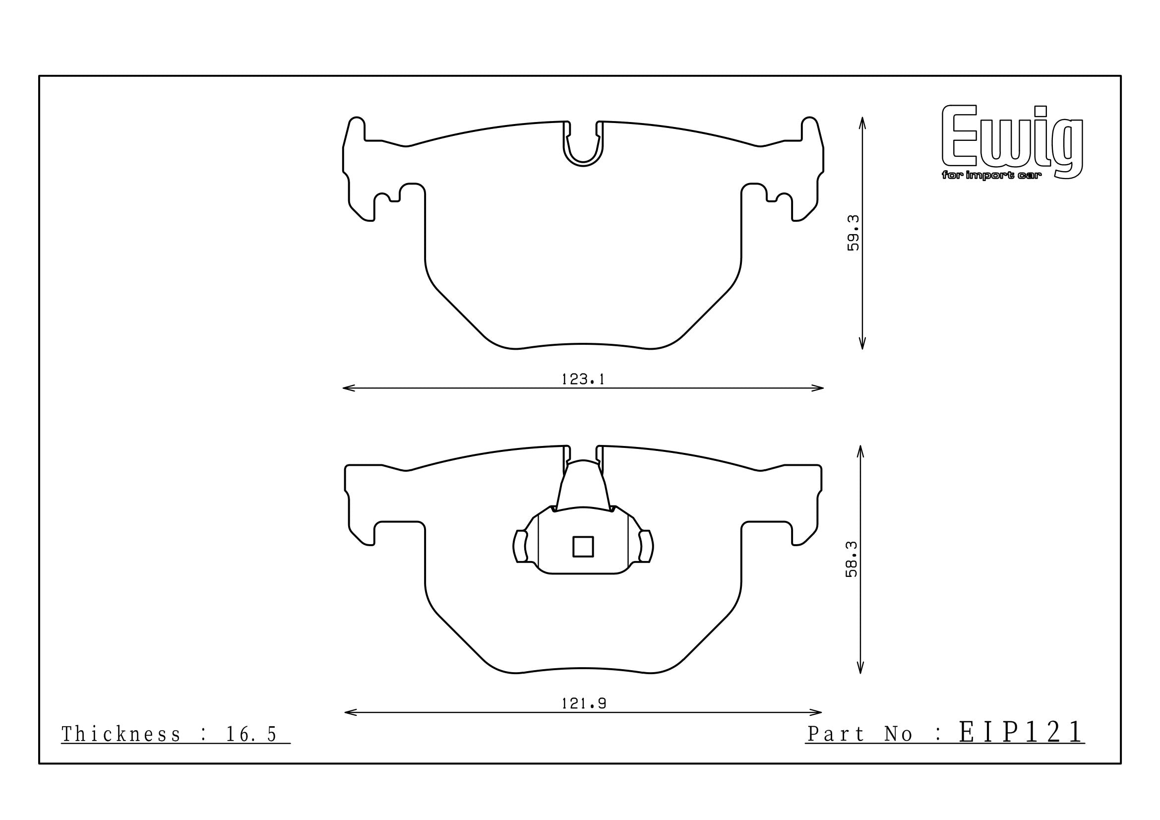 Endless Racing & Street Brake Pads - EIP121