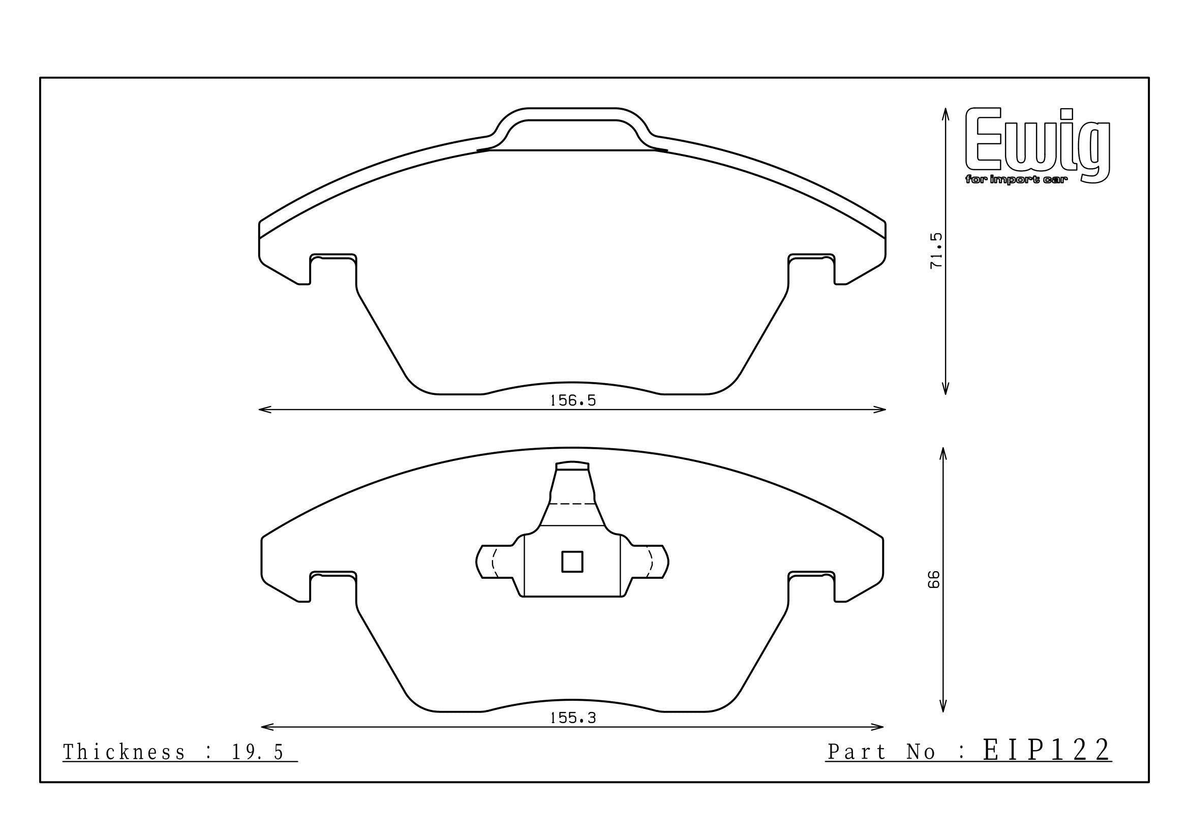 Endless Racing & Street Brake Pads - EIP122