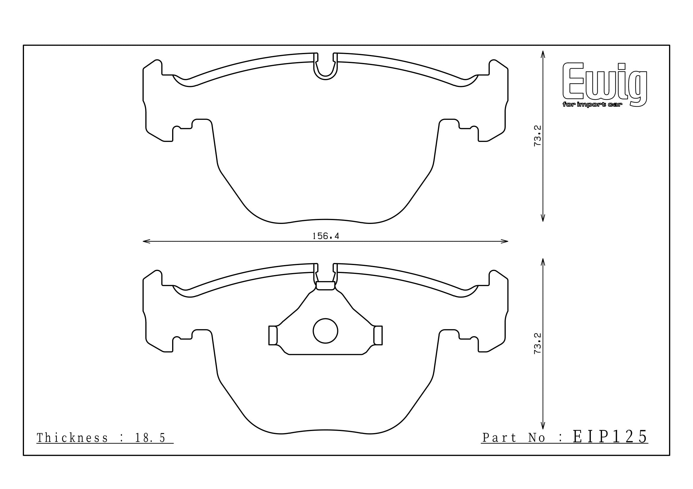 Endless Racing & Street Brake Pads - EIP125