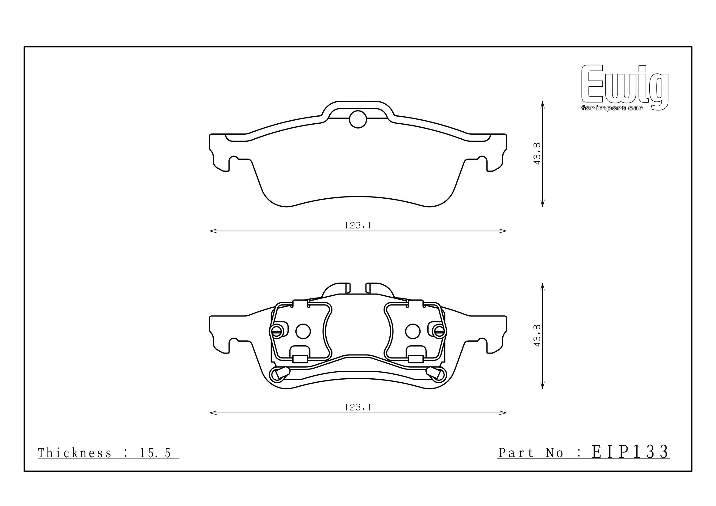 Endless Racing & Street Brake Pads - EIP133