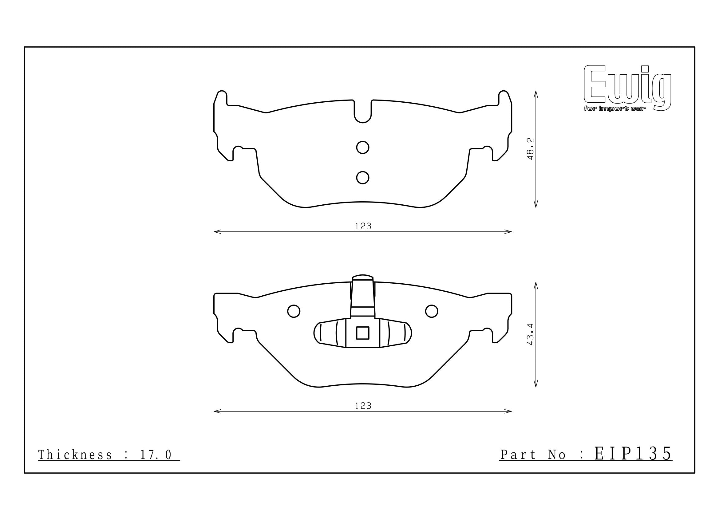 Endless Racing & Street Brake Pads - EIP135