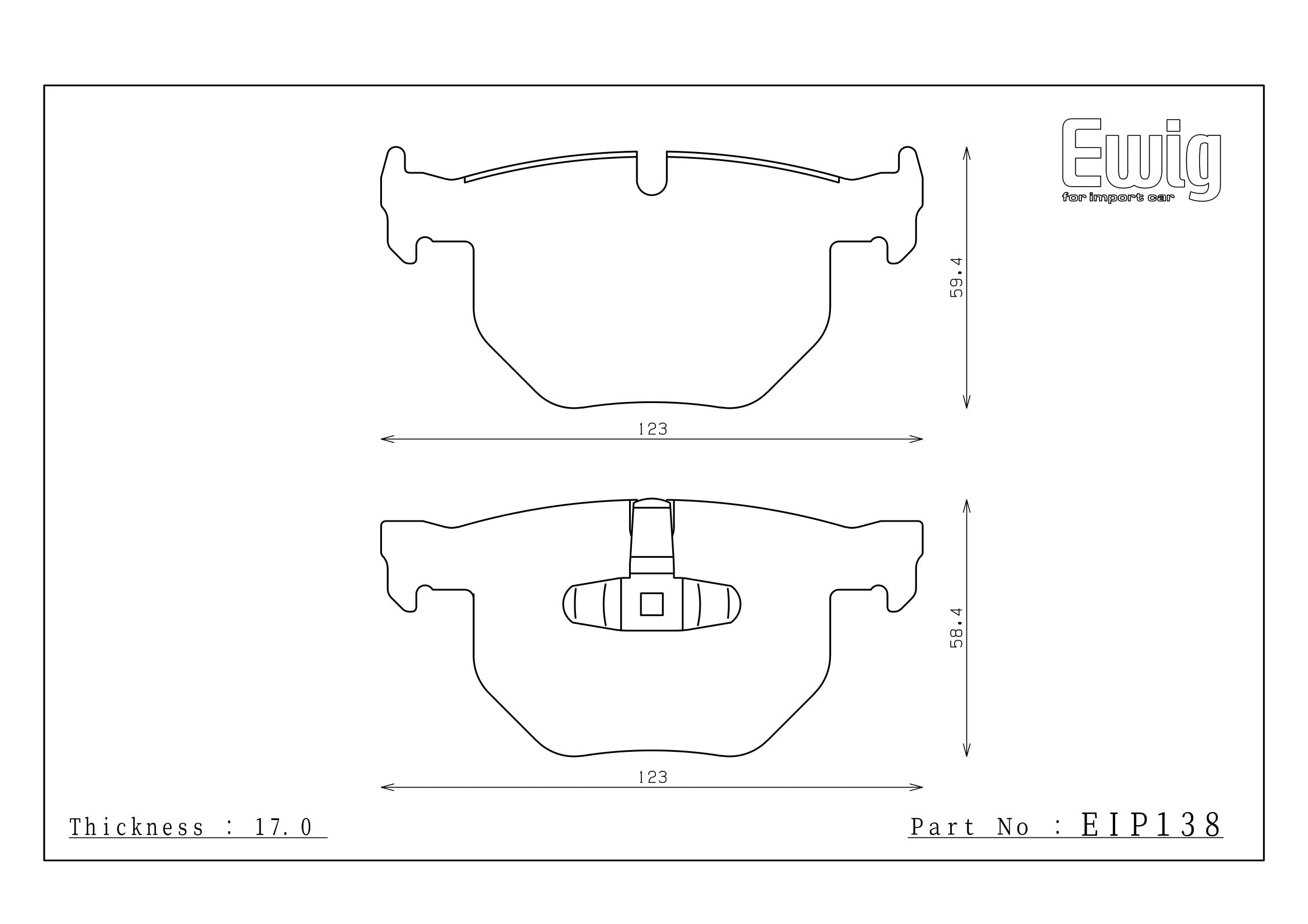 Endless Racing & Street Brake Pads - EIP138