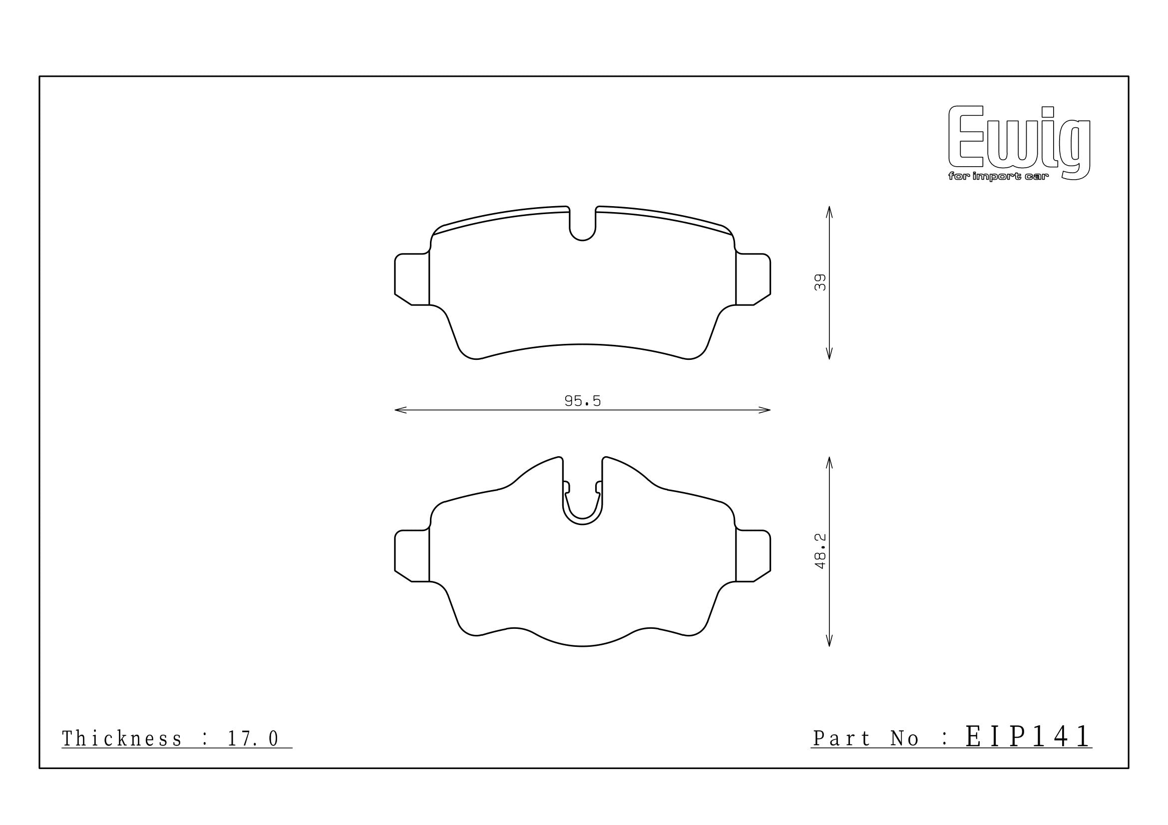 Endless Racing & Street Brake Pads - EIP141