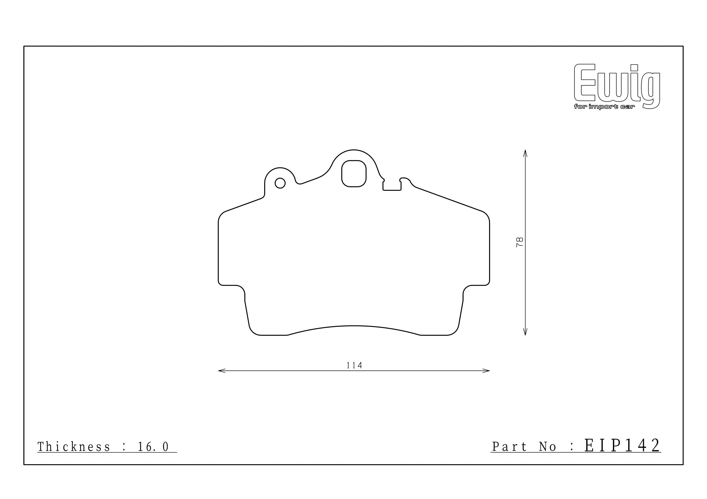 Endless Racing & Street Brake Pads - EIP142