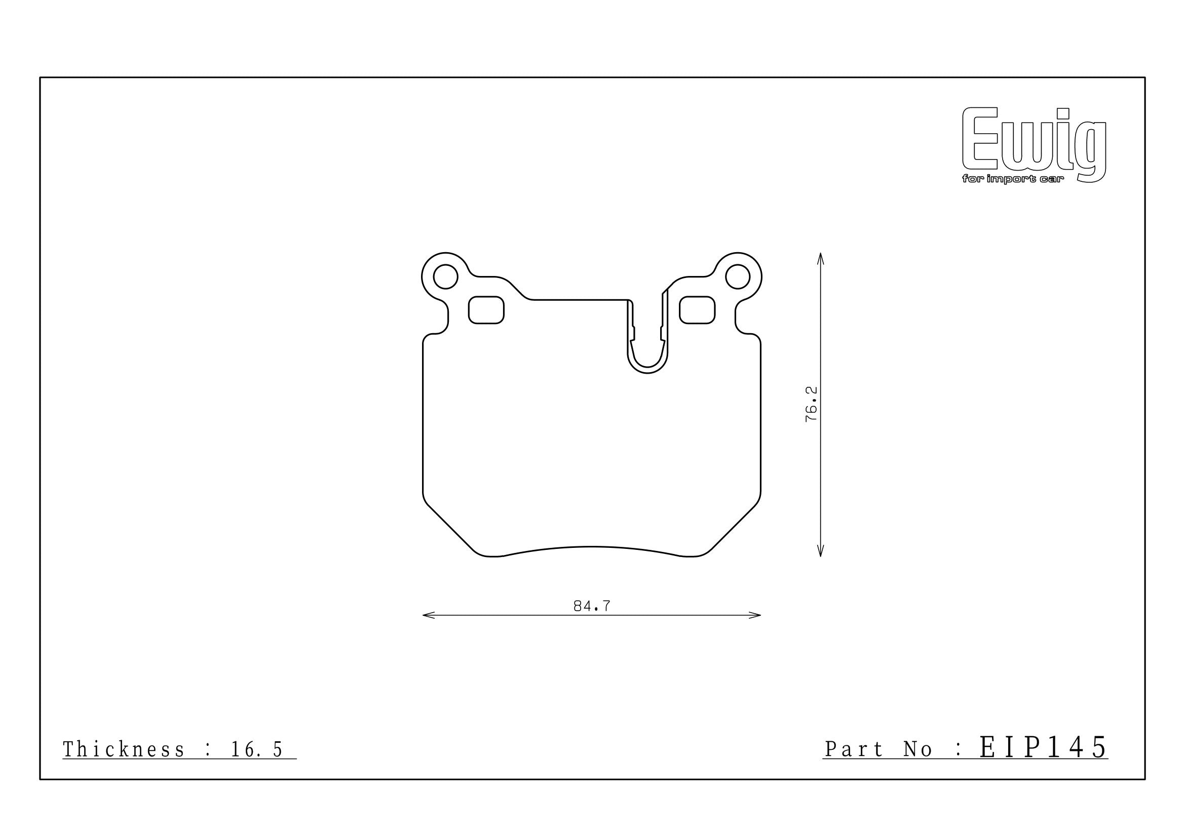 Endless Racing & Street Brake Pads - EIP145