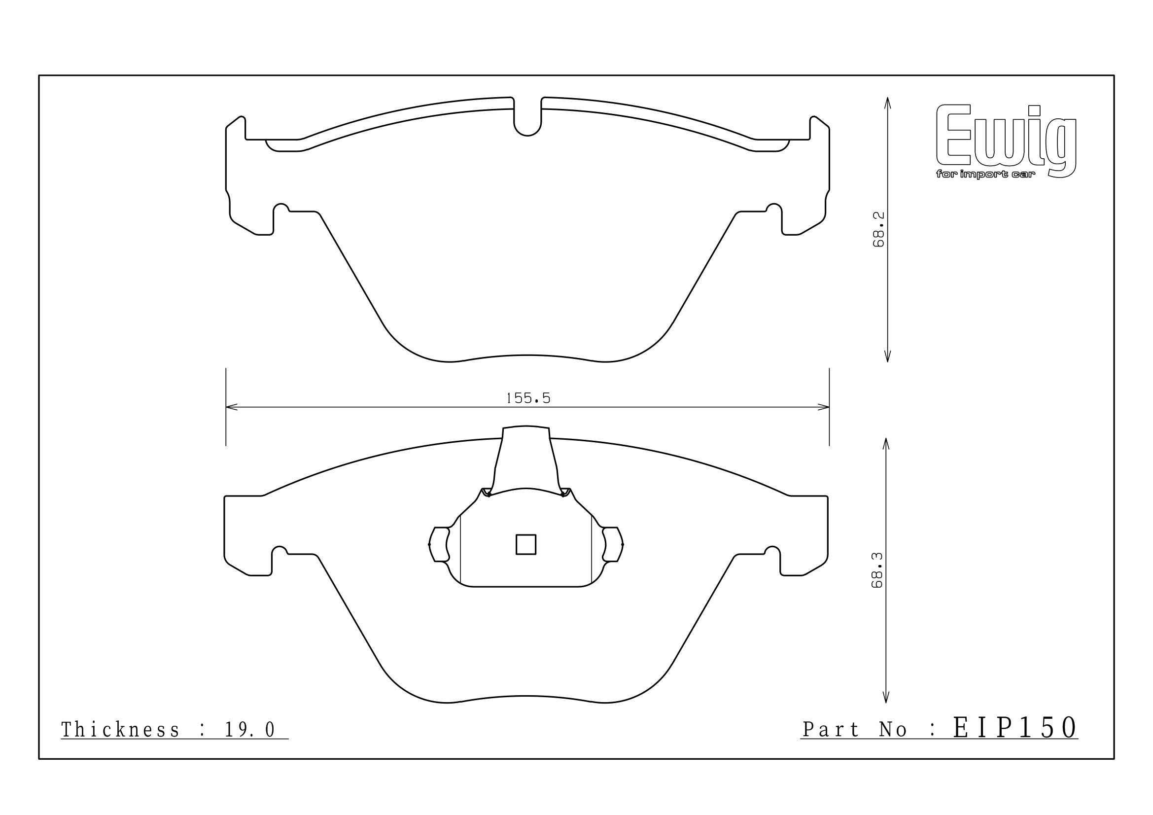 Endless Racing & Street Brake Pads - EIP150