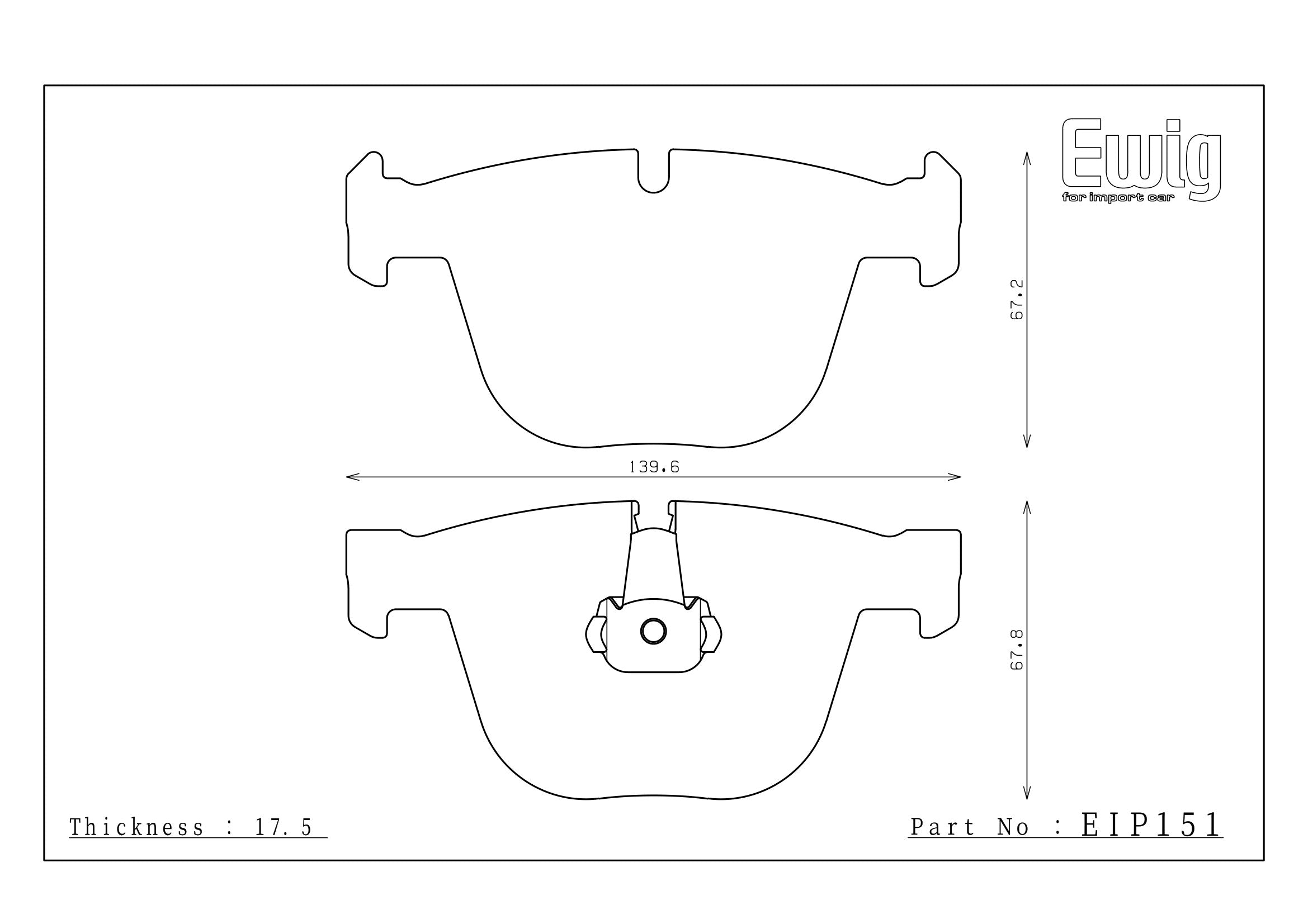 Endless Racing & Street Brake Pads - EIP151