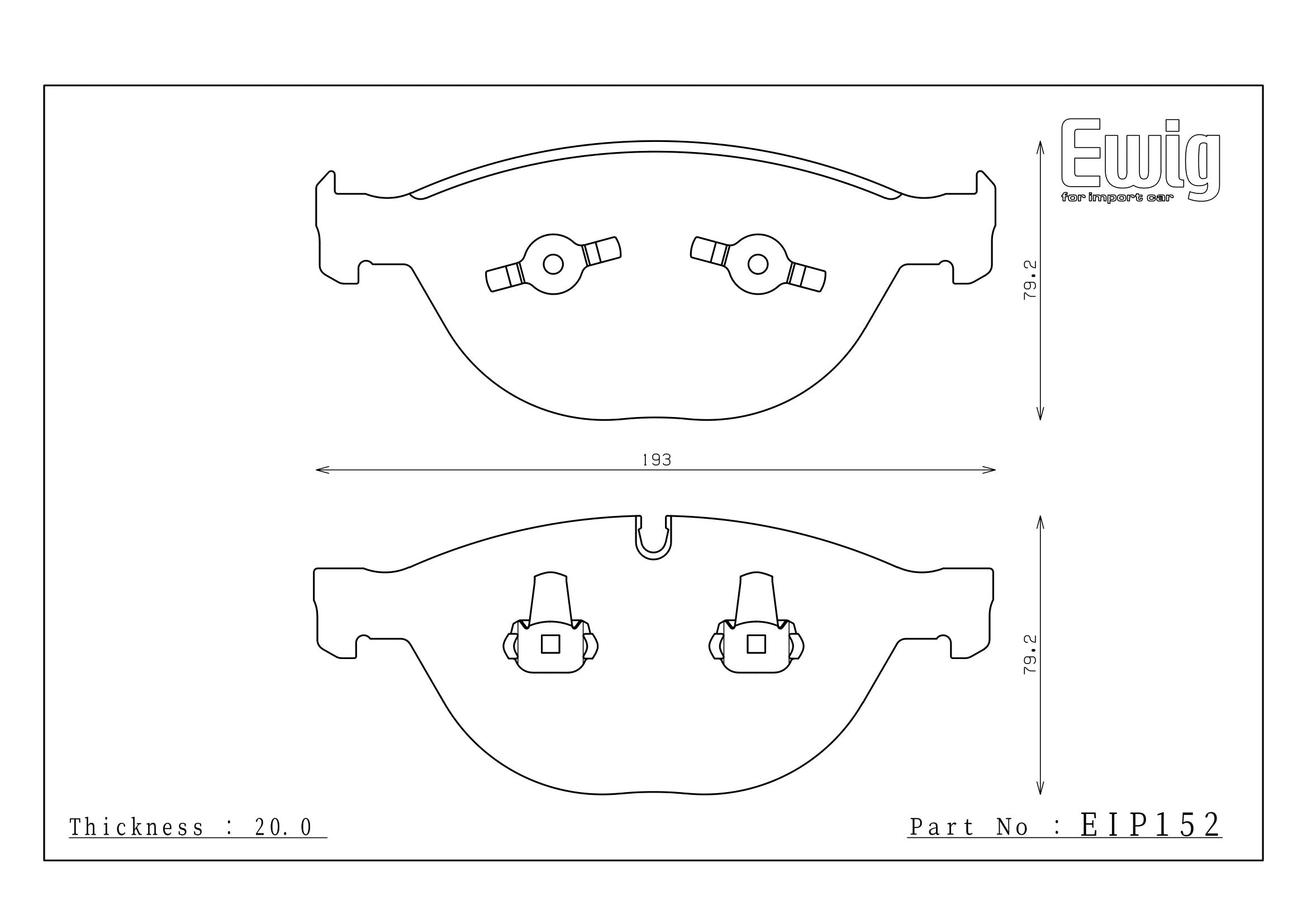 Endless Racing & Street Brake Pads - EIP152