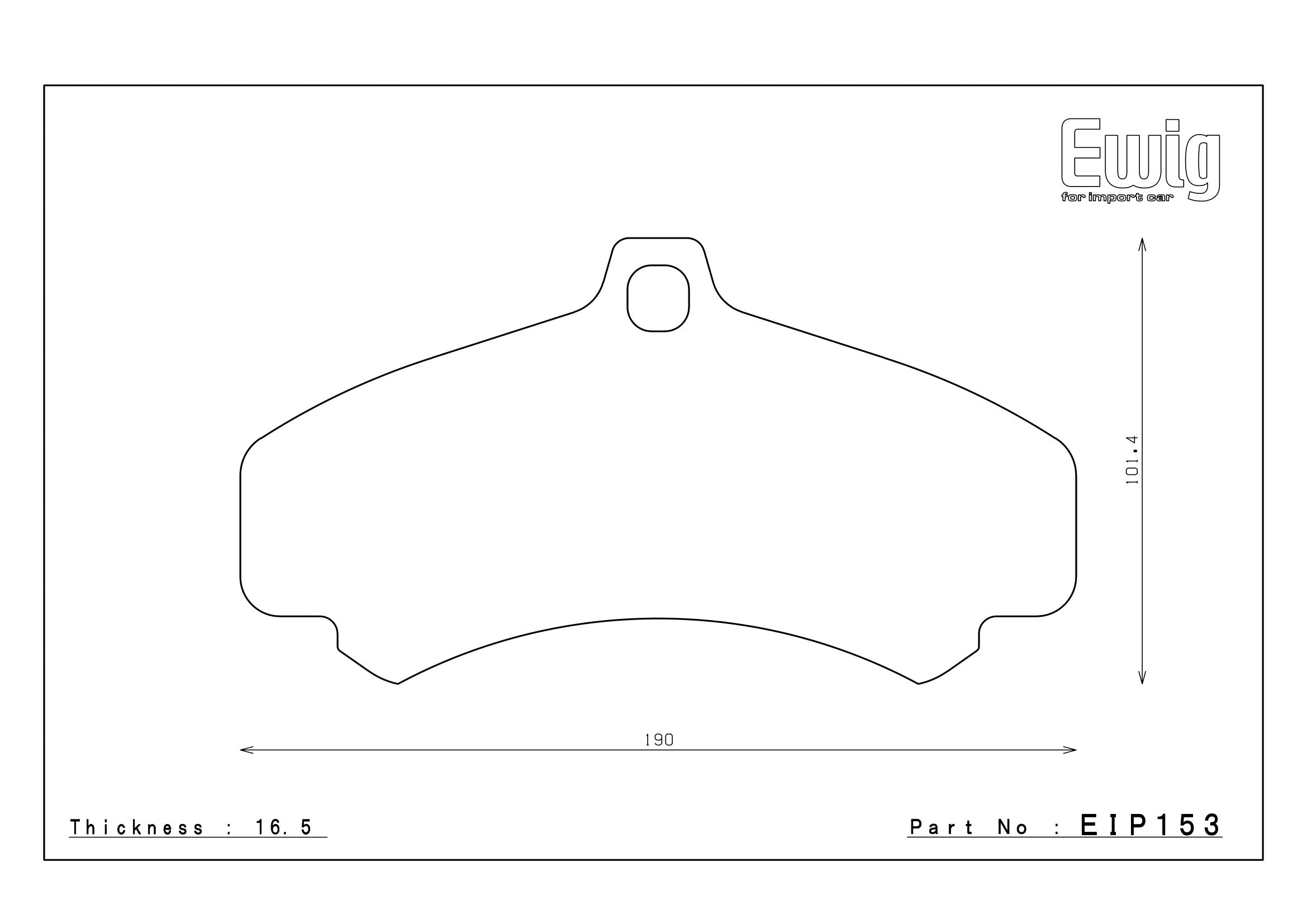 Endless Racing & Street Brake Pads - EIP153