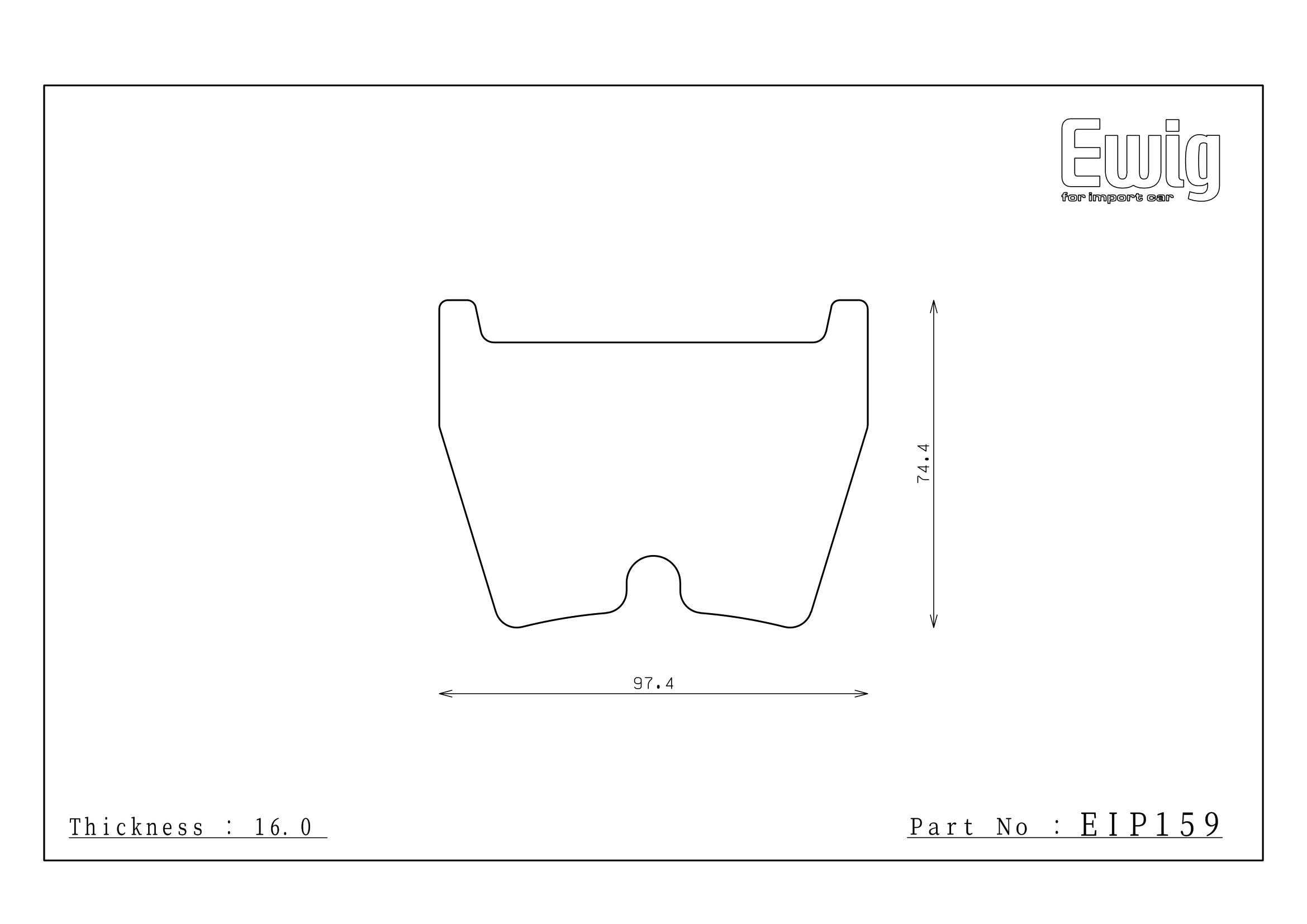 Endless Racing & Street Brake Pads - EIP159