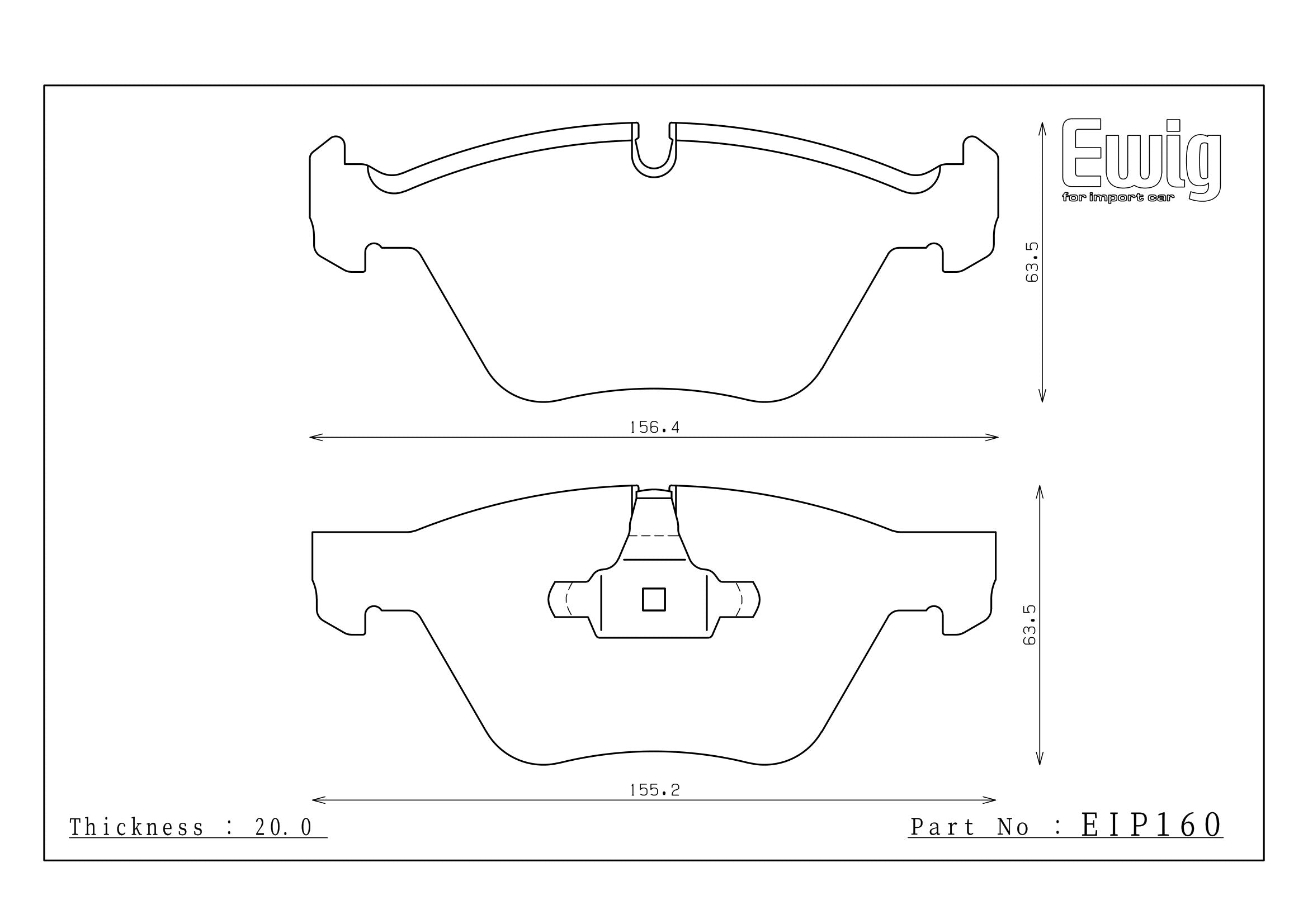 Endless Racing & Street Brake Pads - EIP160