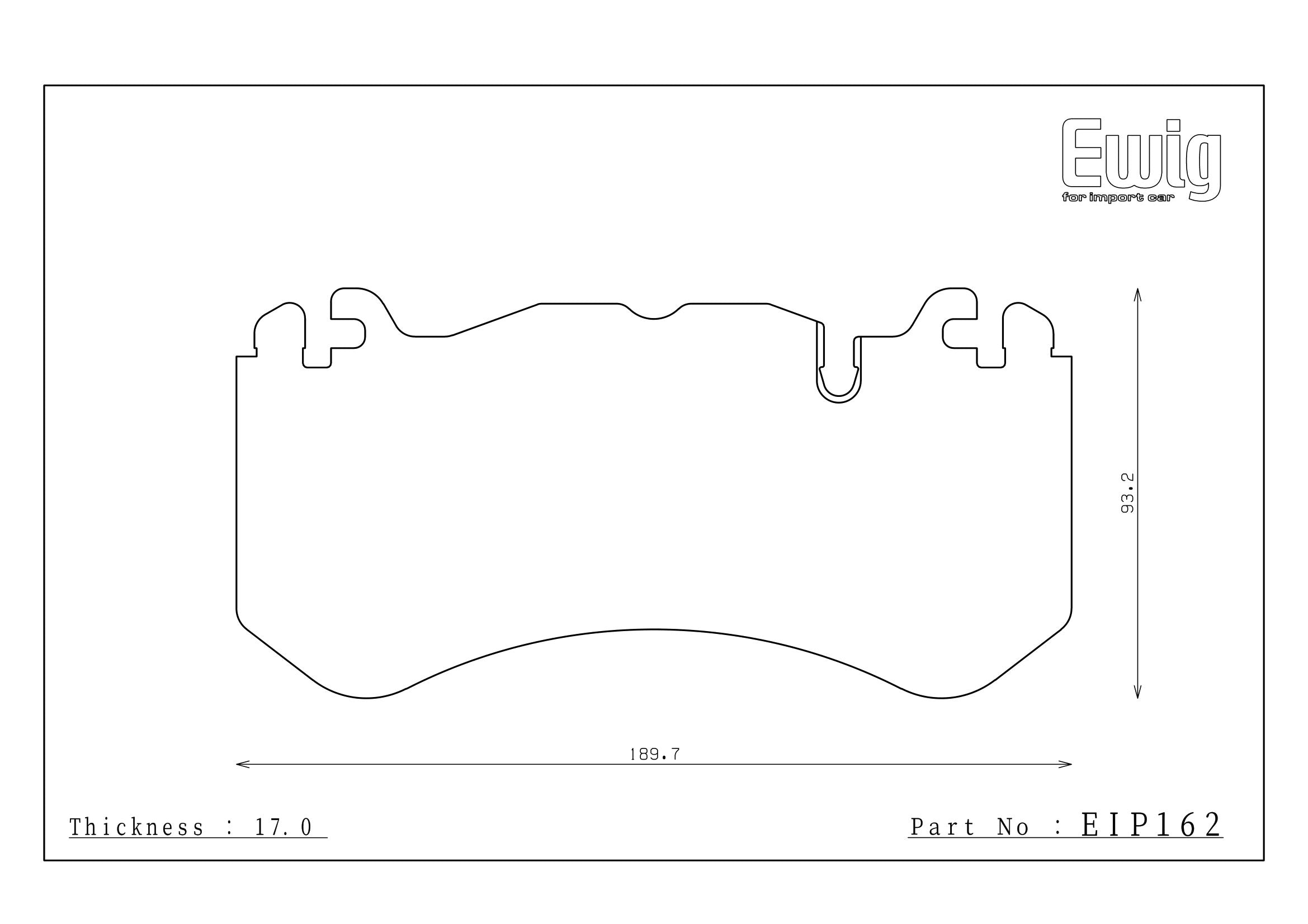 Endless Racing & Street Brake Pads - EIP162