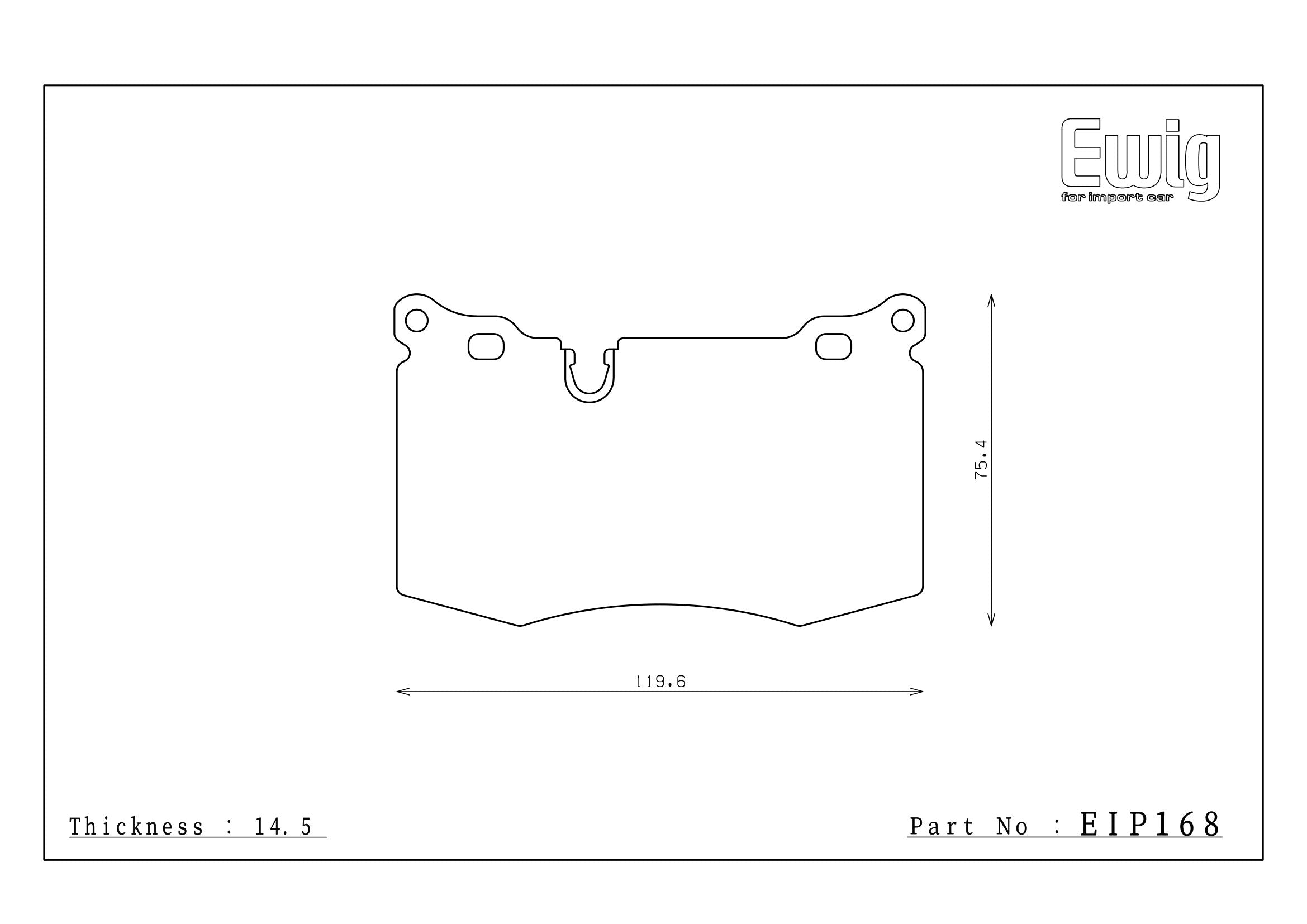 Endless Racing & Street Brake Pads - EIP168