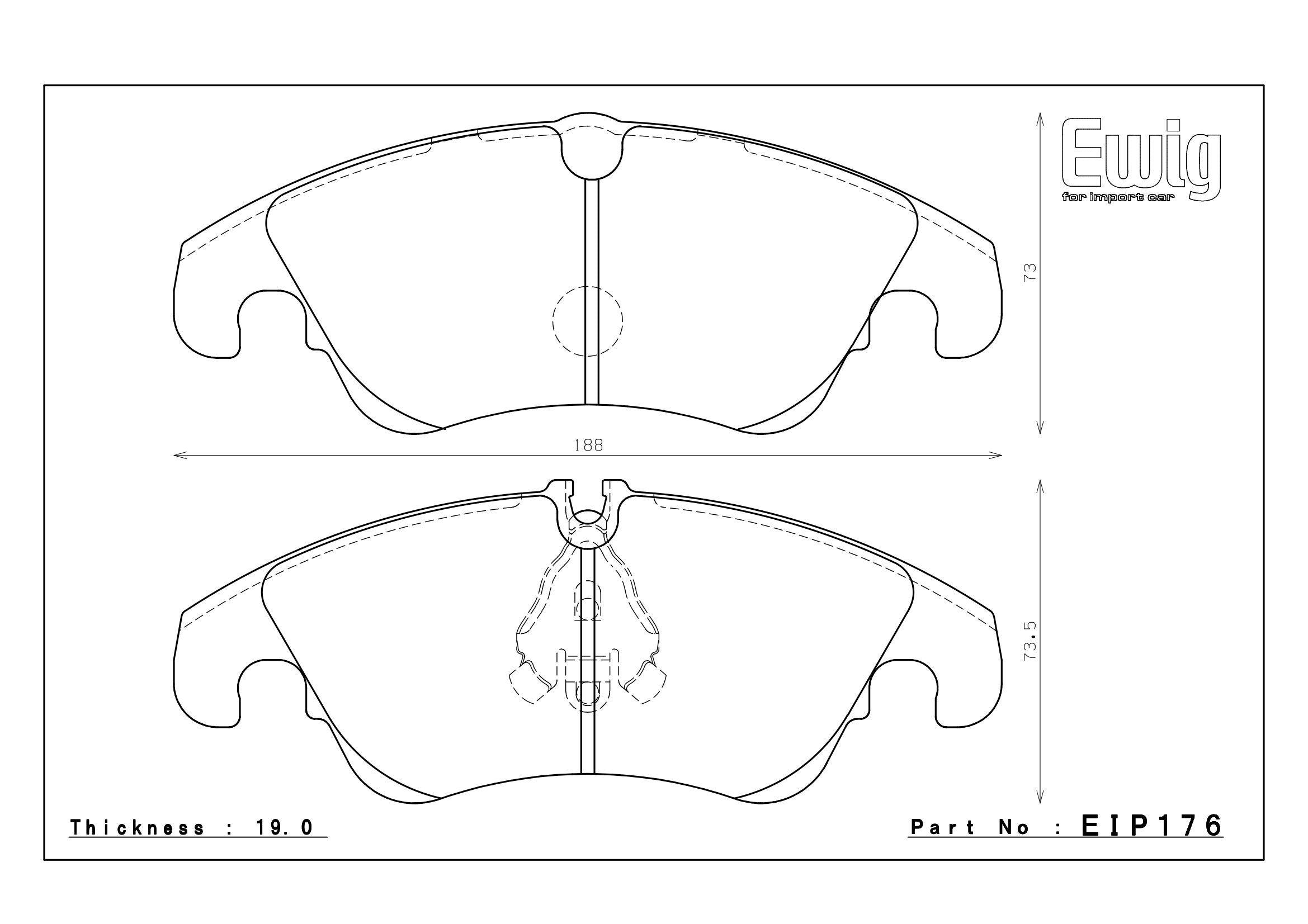 Endless Racing & Street Brake Pads - EIP176