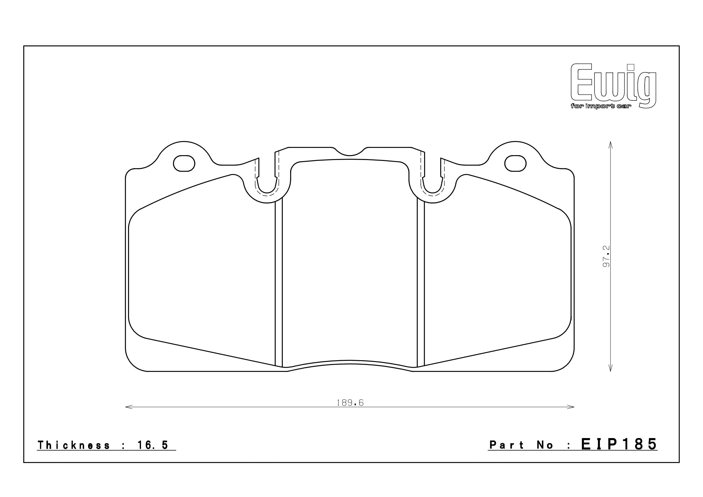 Endless Racing & Street Brake Pads - EIP185