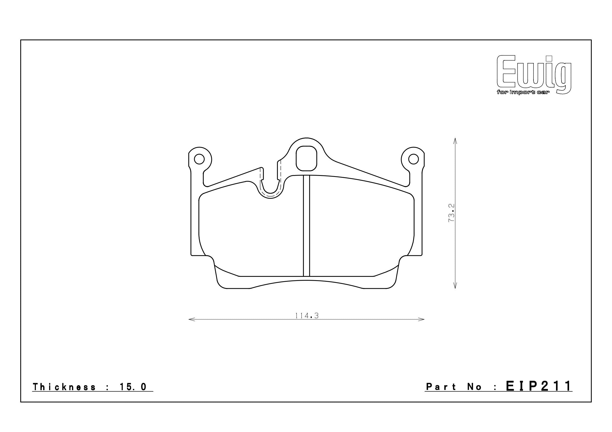 Endless Racing & Street Brake Pads - EIP211