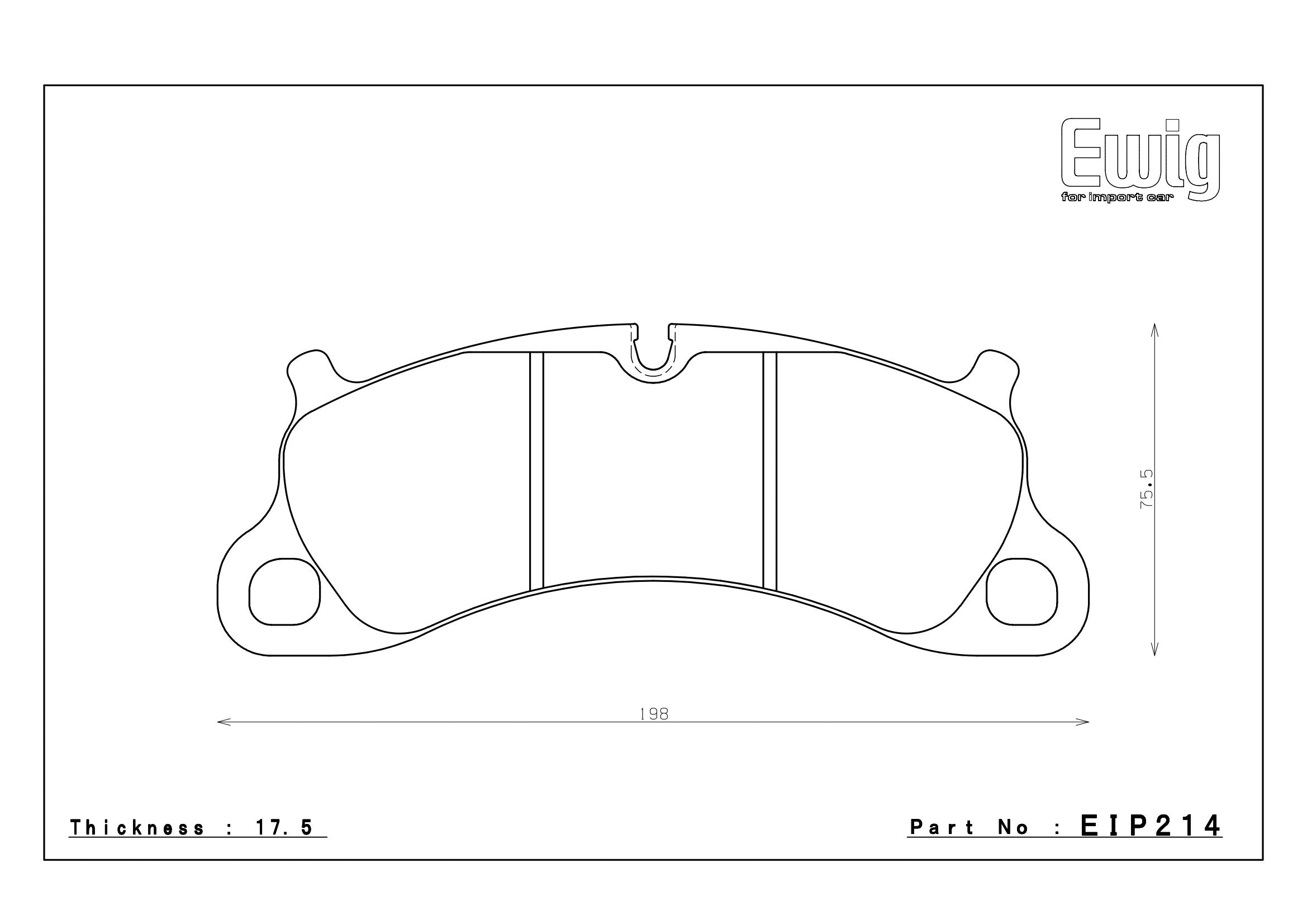 Endless Racing & Street Brake Pads - EIP214