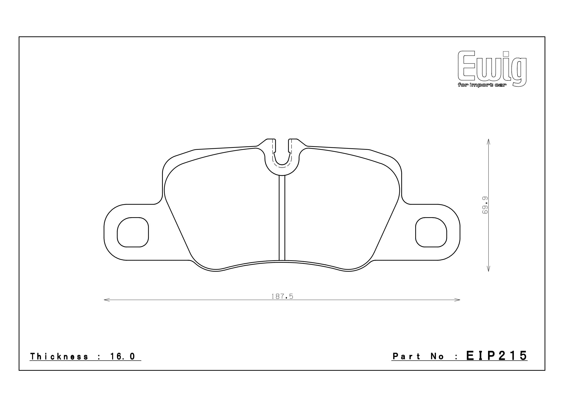 Endless Racing & Street Brake Pads - EIP215