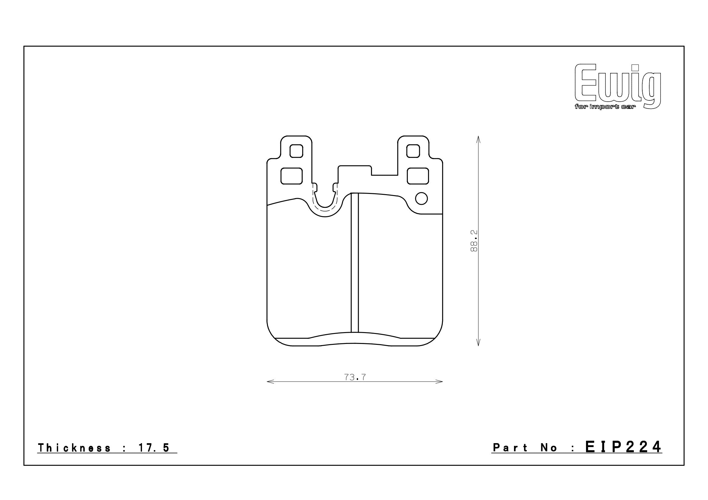 Endless Racing & Street Brake Pads - EIP224