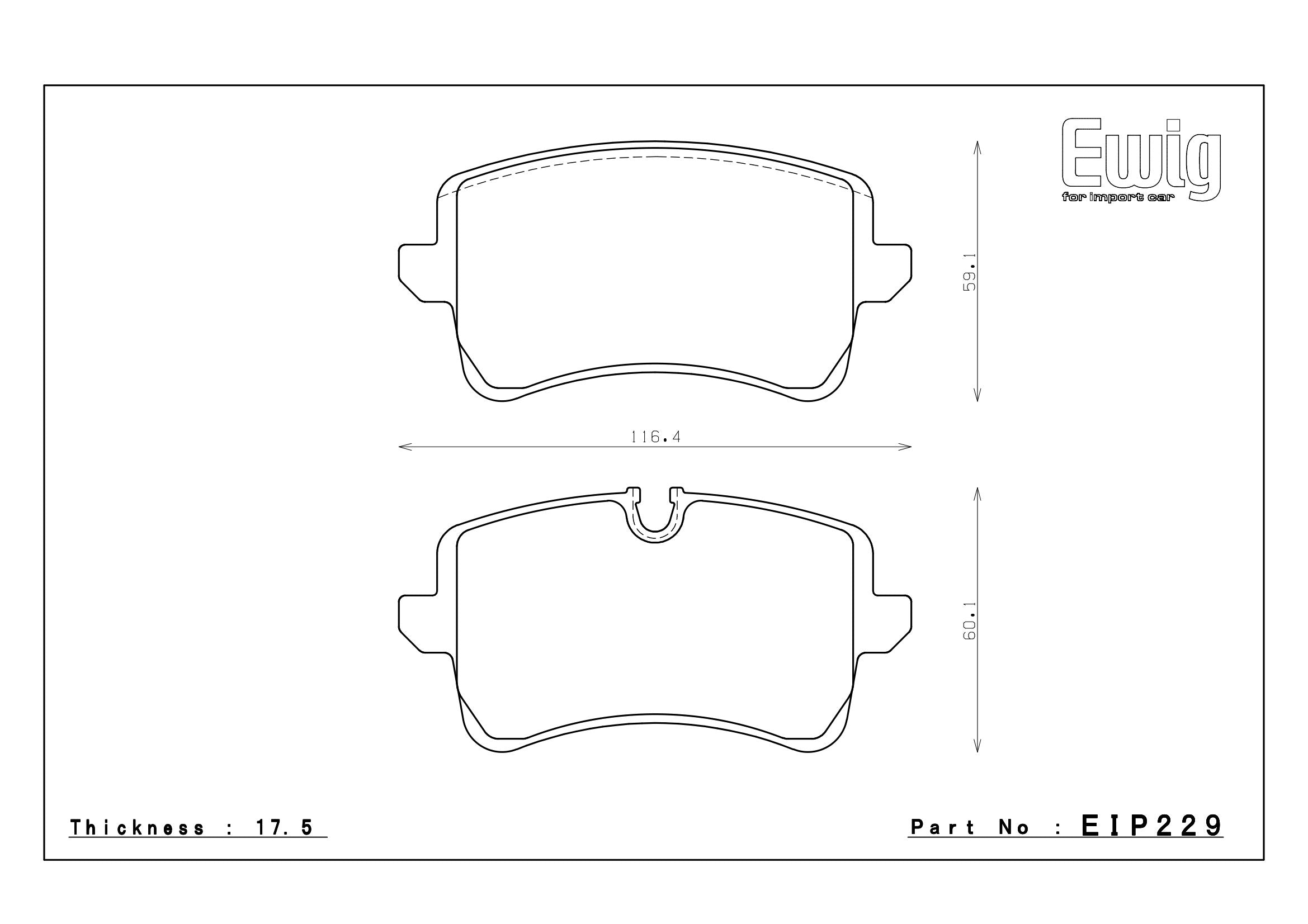 Endless Racing & Street Brake Pads - EIP229