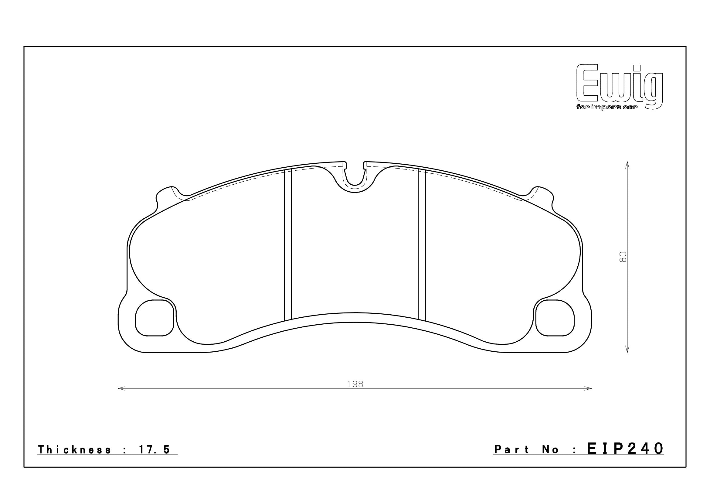 Endless Racing & Street Brake Pads - EIP240