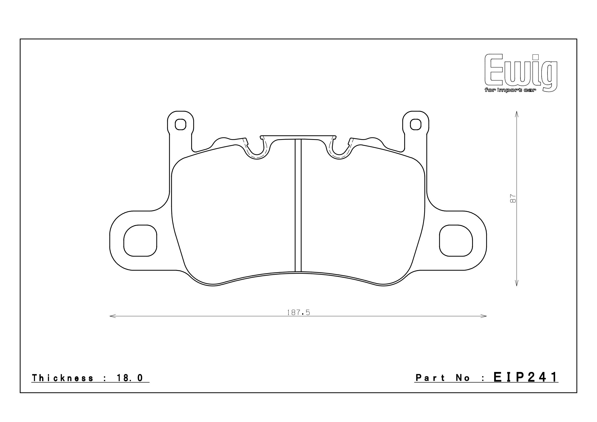 Endless Racing & Street Brake Pads - EIP241