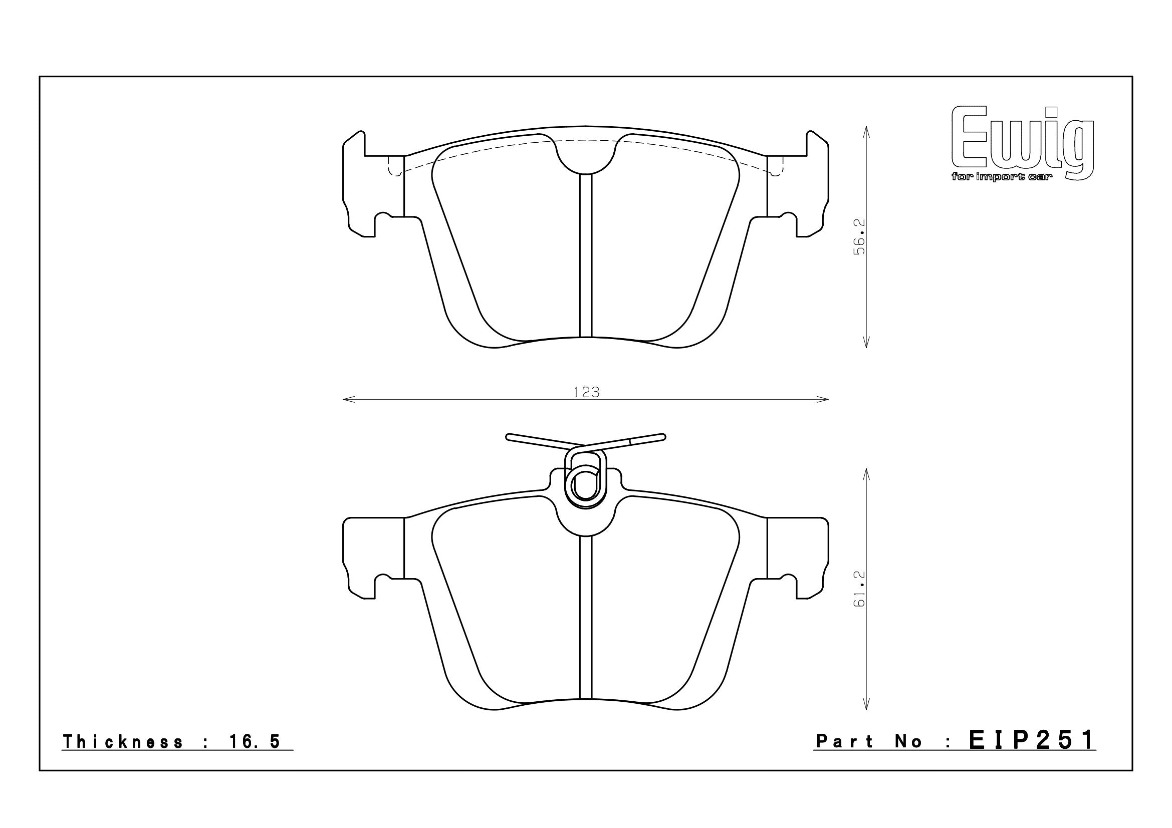 Endless Racing & Street Brake Pads - EIP251