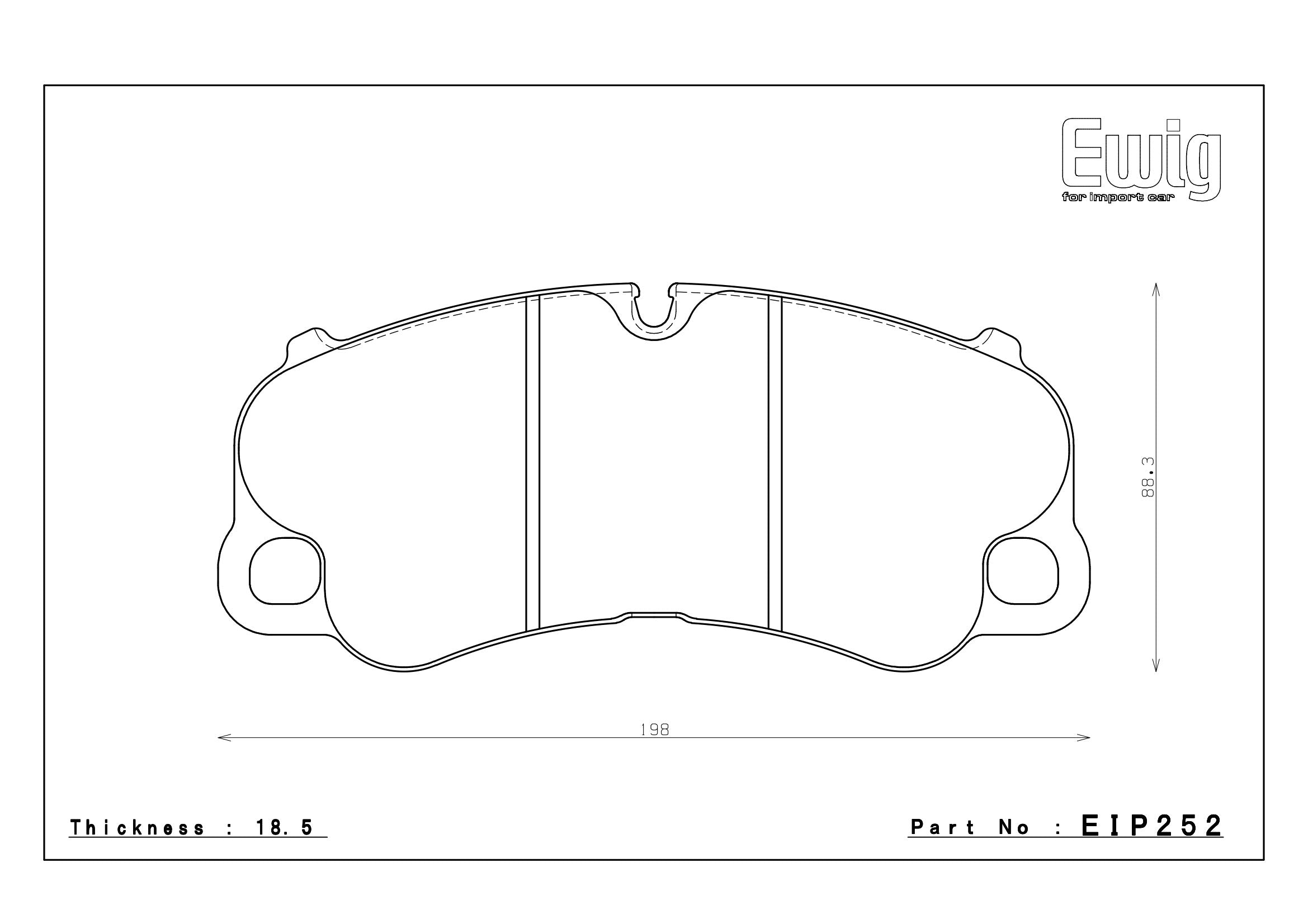 Endless Racing & Street Brake Pads - EIP252