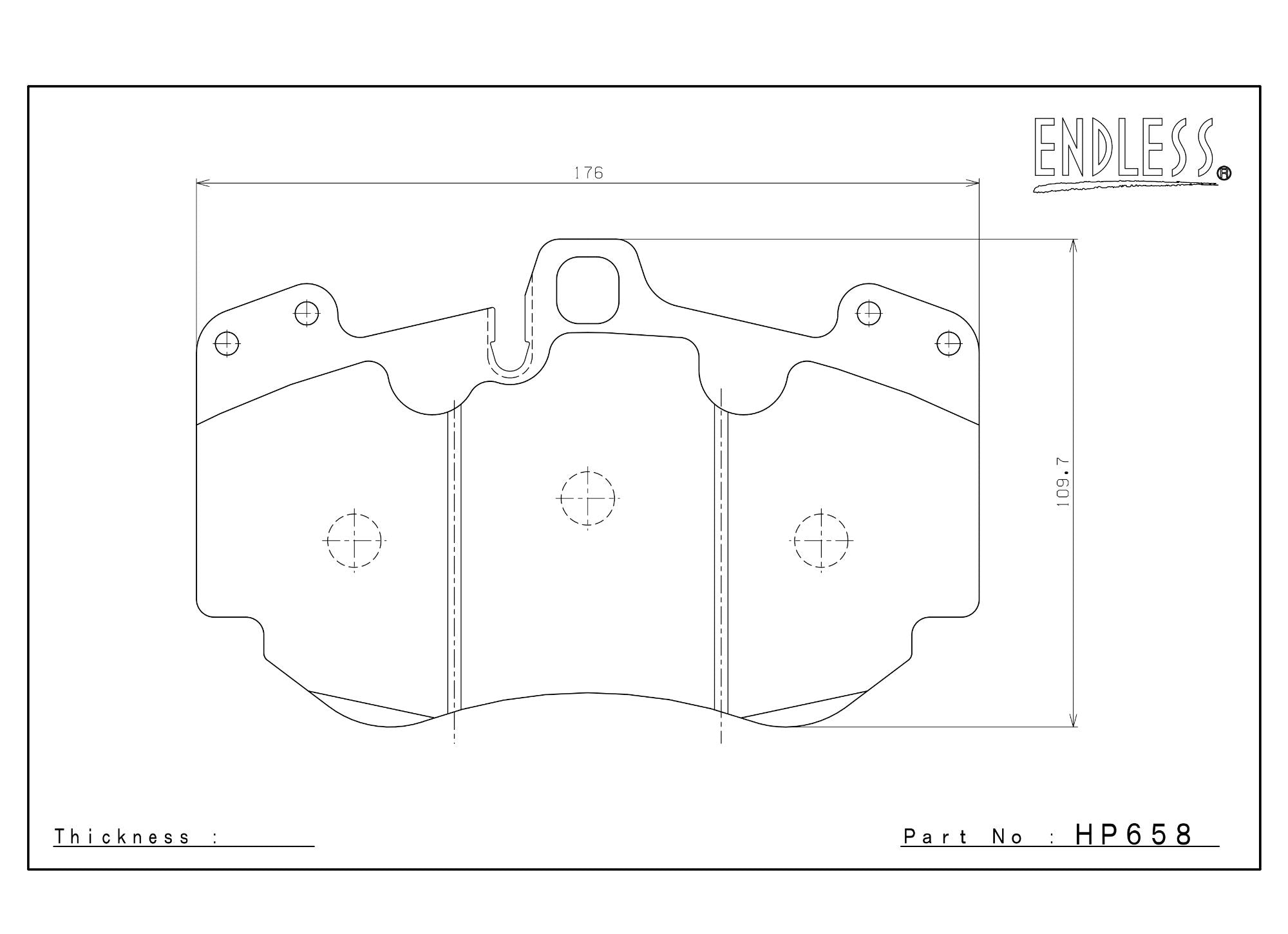 Endless Racing & Street Brake Pads - HP658