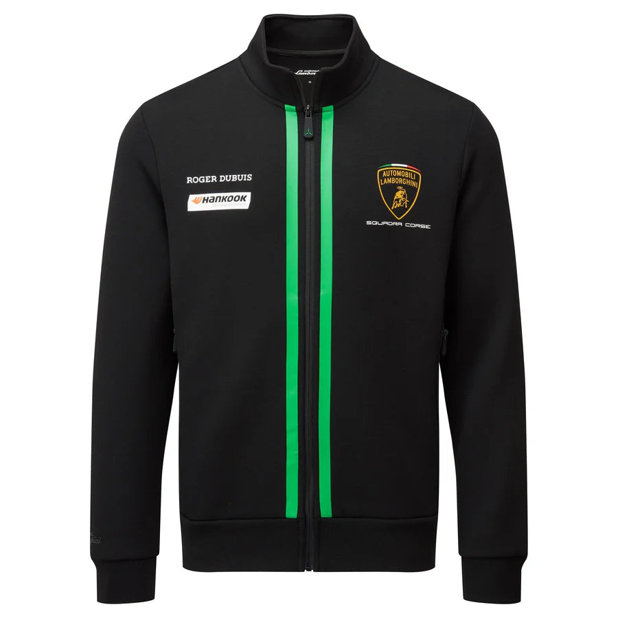 AUTOMOBILI LAMBORGHINI SQUADRA CORSE TEAM FULL ZIP SWEATSHIRT - BLACK