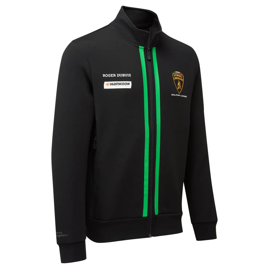 AUTOMOBILI LAMBORGHINI SQUADRA CORSE TEAM FULL ZIP SWEATSHIRT - BLACK