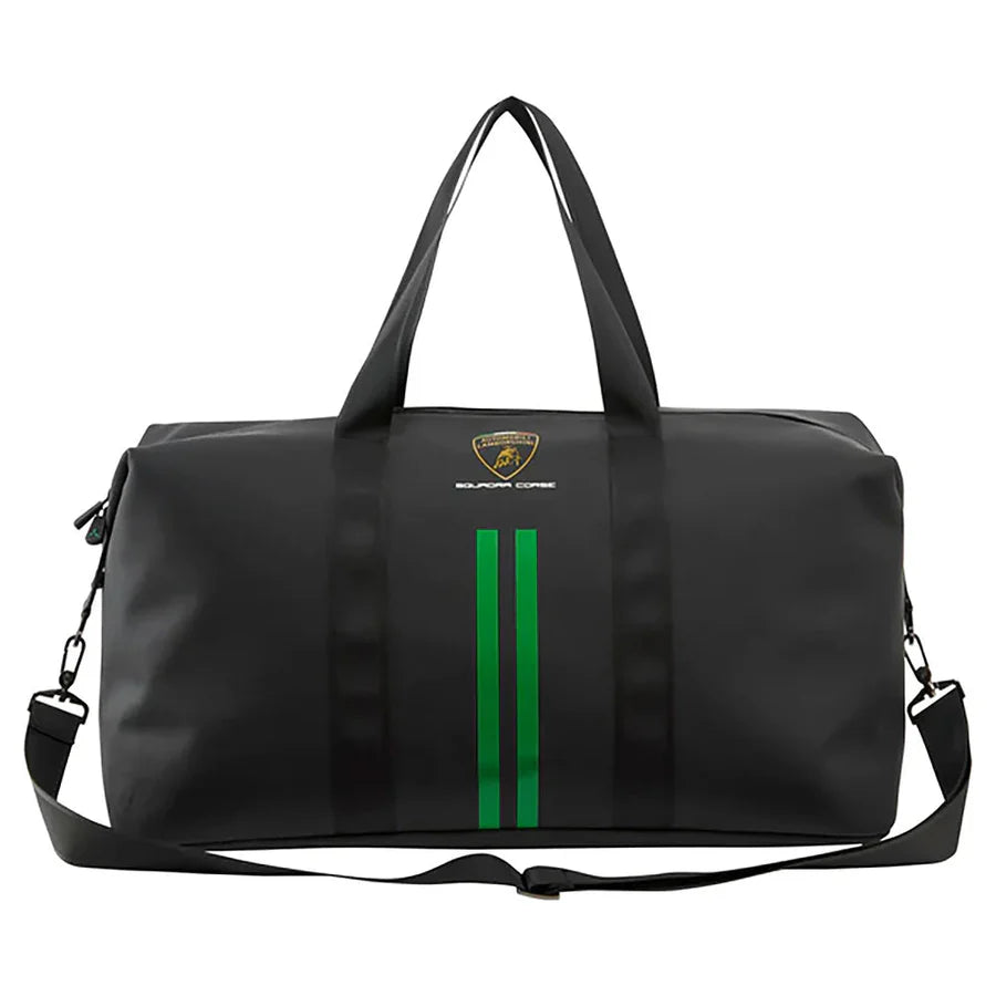 AUTOMOBILI LAMBORGHINI SQUADRA CORSE WEEKEND BAG - BLACK