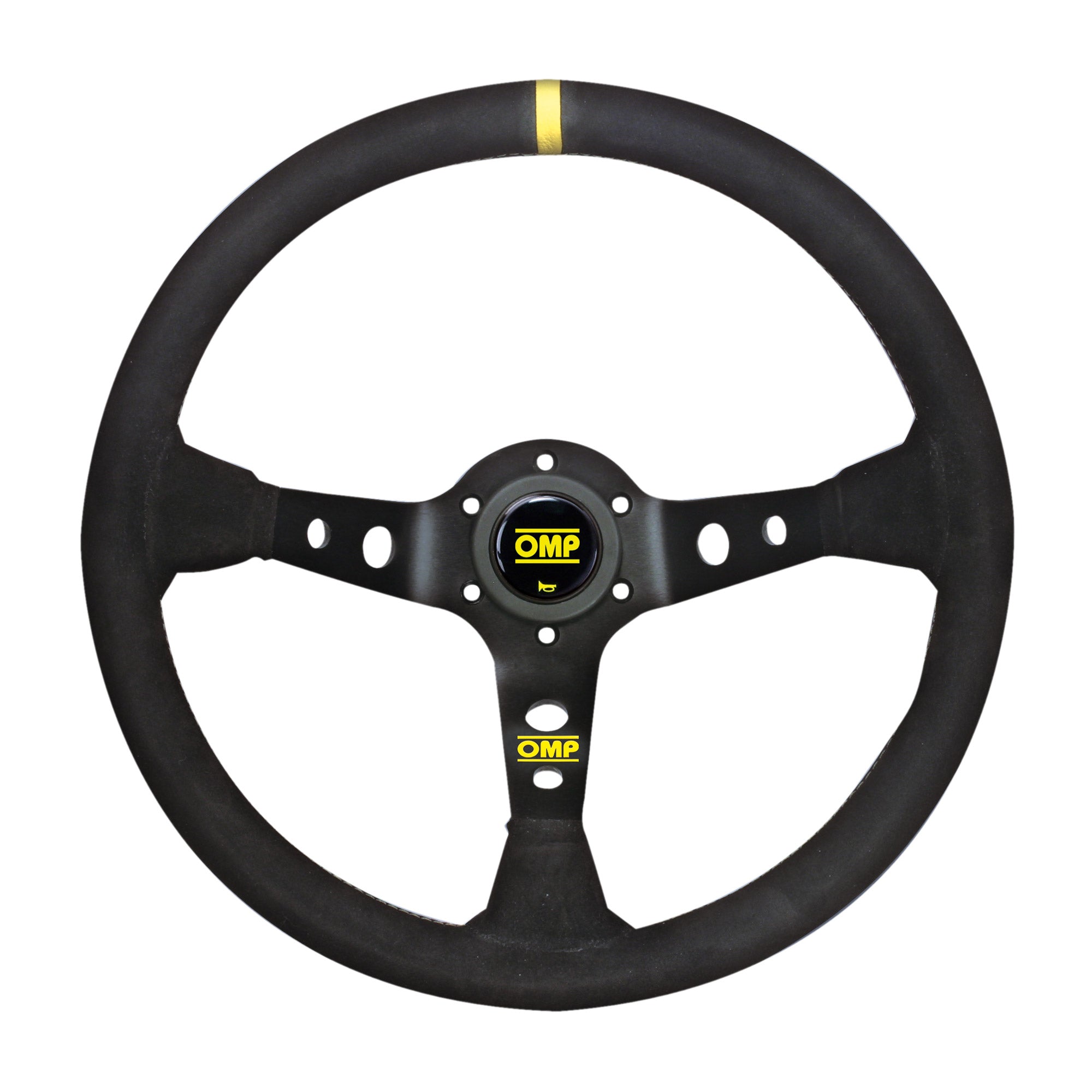 OMP CORSICA SUEDE DISHED ANODIZED SPOKES Steering Wheel