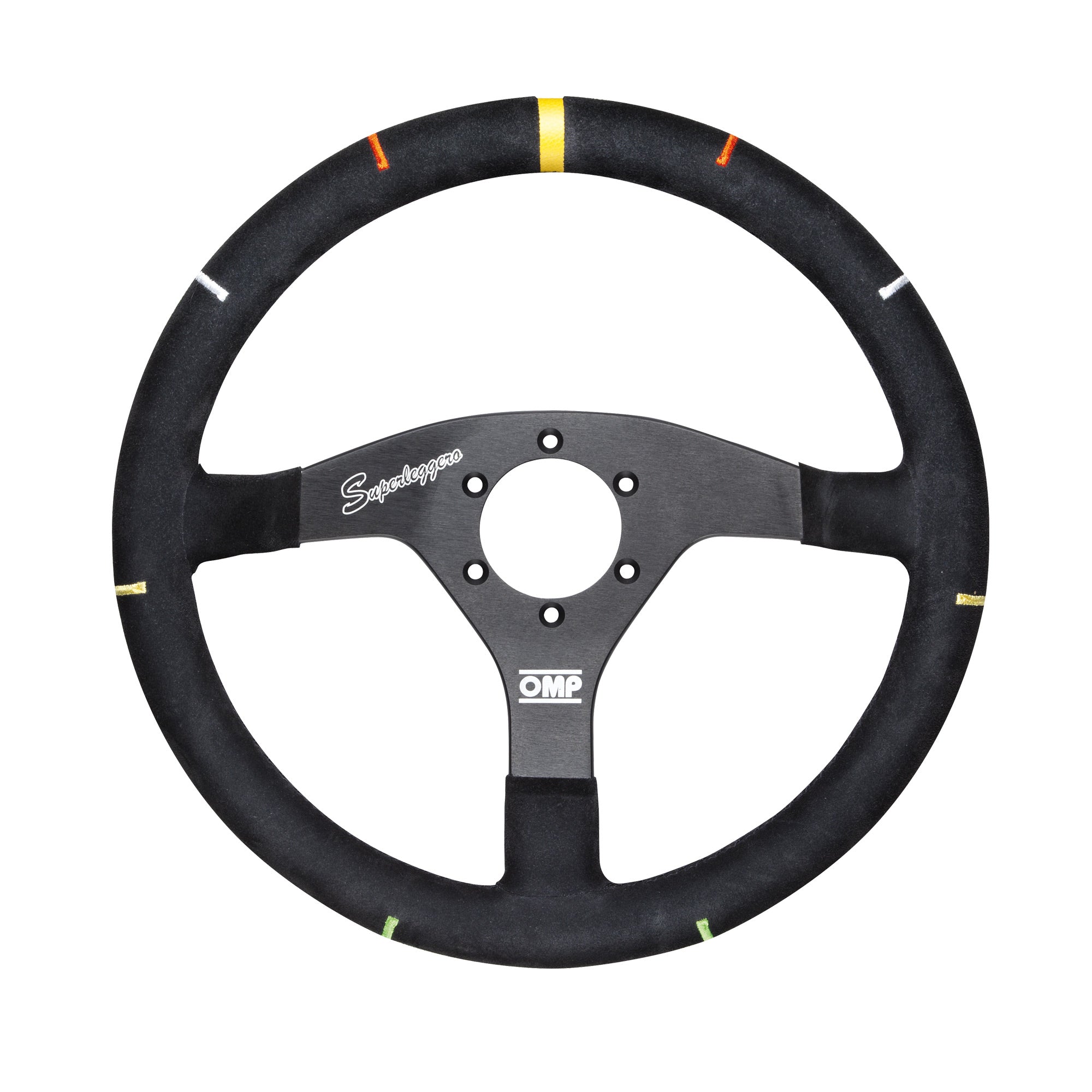 OMP 350 SUPERLEGGERO W/COLORED ANGLE Steering Wheel