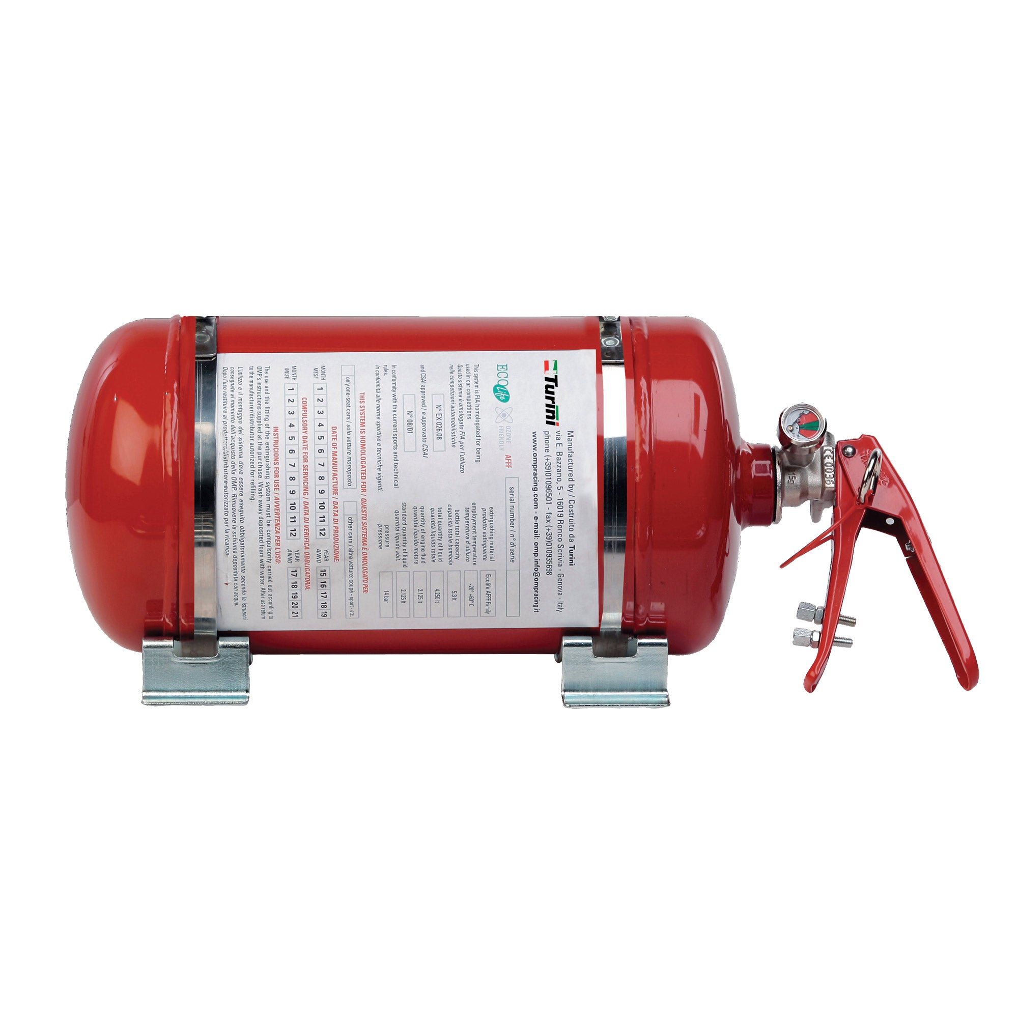 OMP SPORT EXTINGUISHING SYSTEM 4.25 LT Fire System