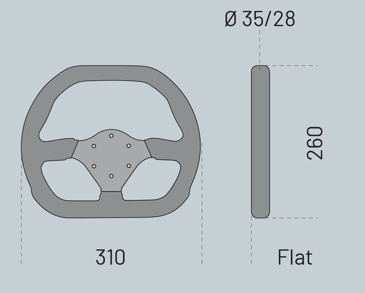 Sparco P 310 Steering Wheel