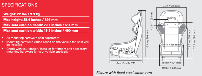 RECARO Pro Racer SPG Racing Seat