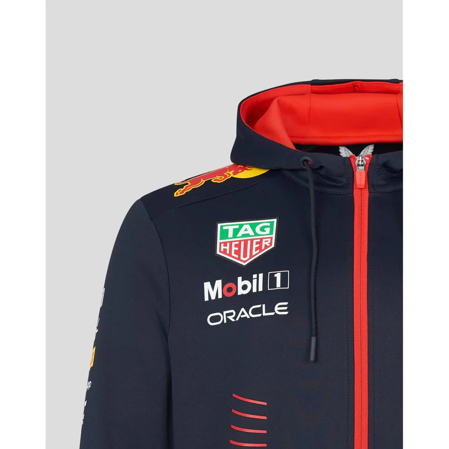 Red Bull Racing F1 Men's 2023 Full Zip Hooded Sweatshirt - Navy