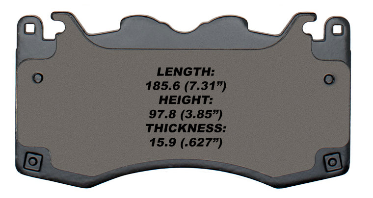 Pagid Racing Brake Pads - 8XXX 24+ Mustang GT PERF. PACK w/390mm disc & DARK HORSE F&R KIT