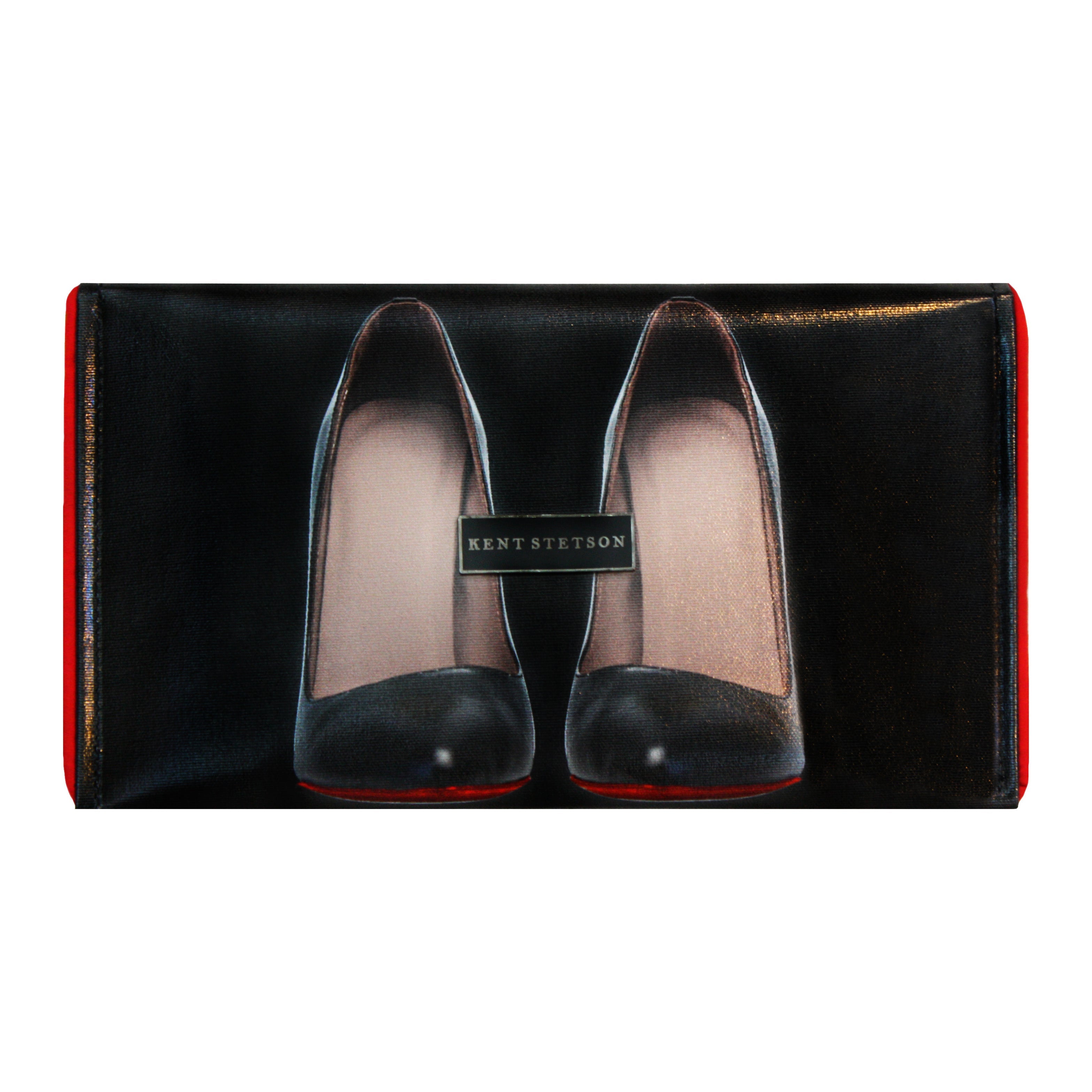 Kent Stetson Black Heels Handbag