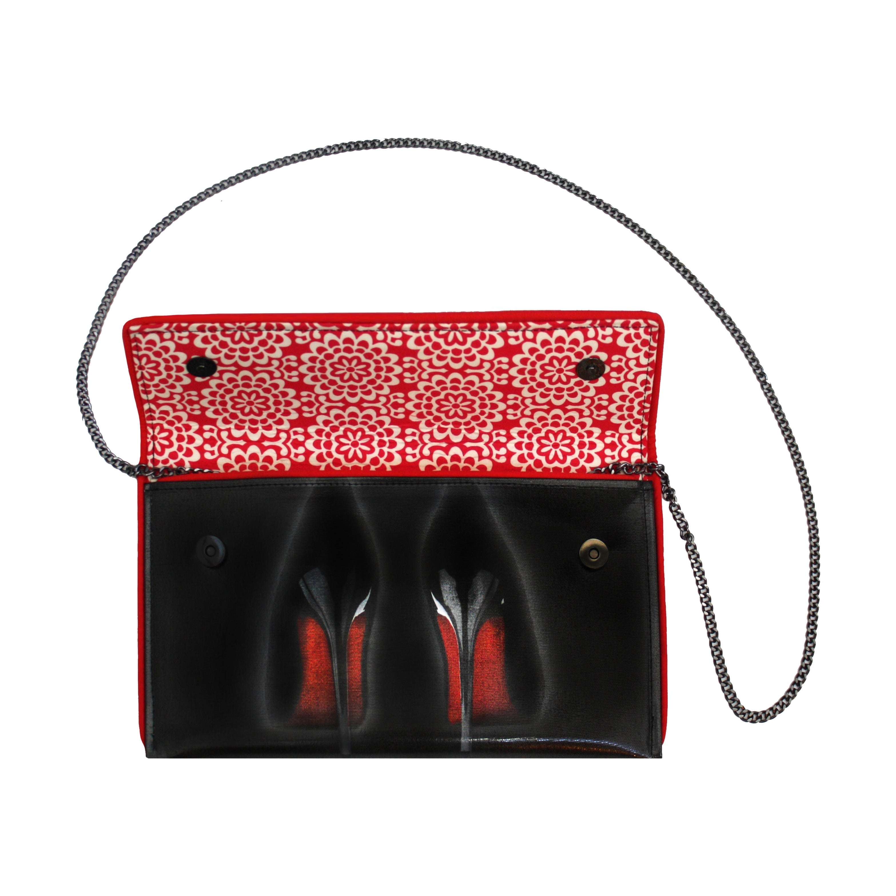 Kent Stetson Black Heels Handbag