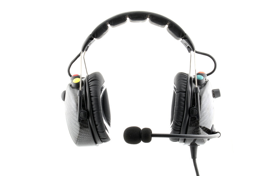 SPEEDCOM Carbon Fiber Multi Talk Active Noise Canceling Bluetooth Headset