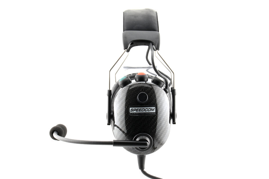 SPEEDCOM Carbon Fiber Multi Talk Active Noise Canceling Bluetooth Headset