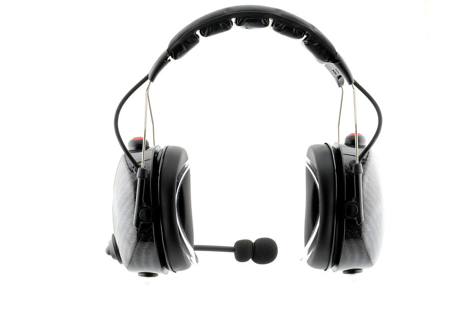 SPEEDCOM Carbon Fiber Dual Radio Over The Head Headset