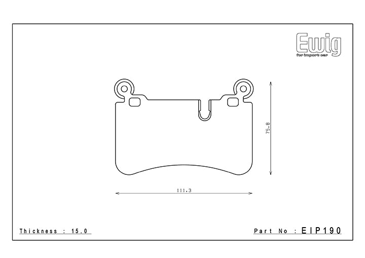 Endless Racing & Street Brake Pads - EIP190