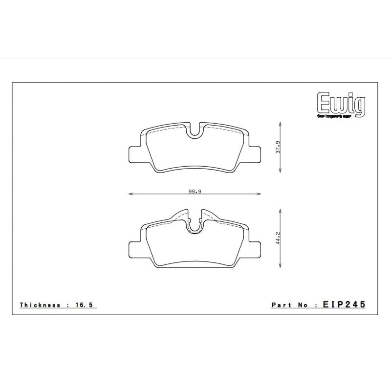 Endless Racing & Street Brake Pads - EIP245